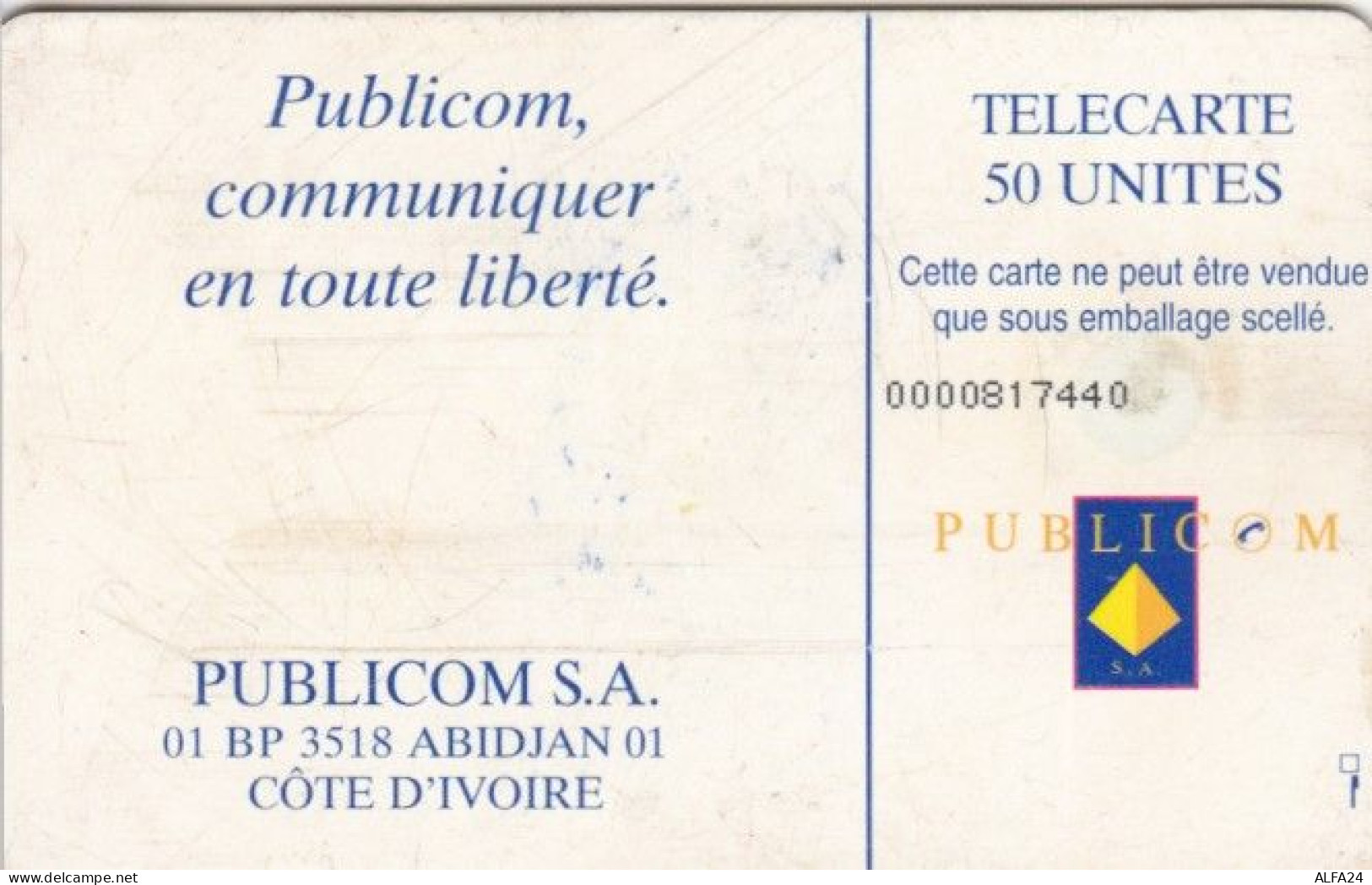 PHONE CARD COSTA D'AVORIO (E61.26.5 - Ivory Coast