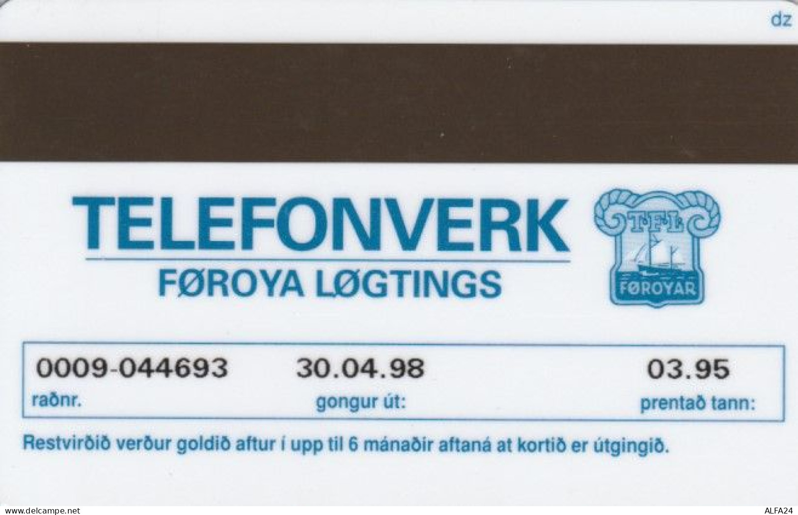 PHONE CARD FAROER (E61.12.3 - Isole Faroe