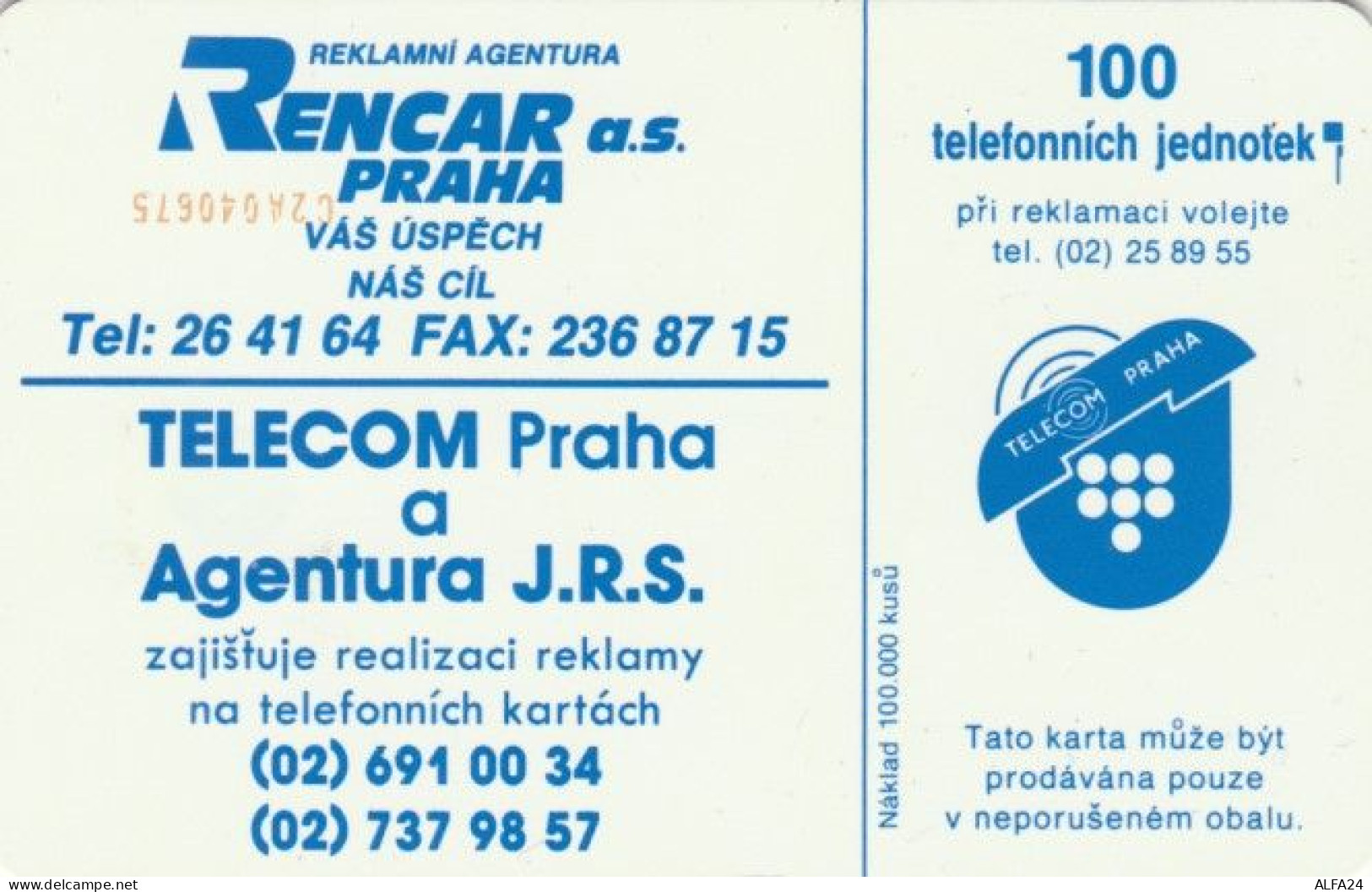 PHONE CARD REP.CECA (E61.24.4 - Tschechische Rep.