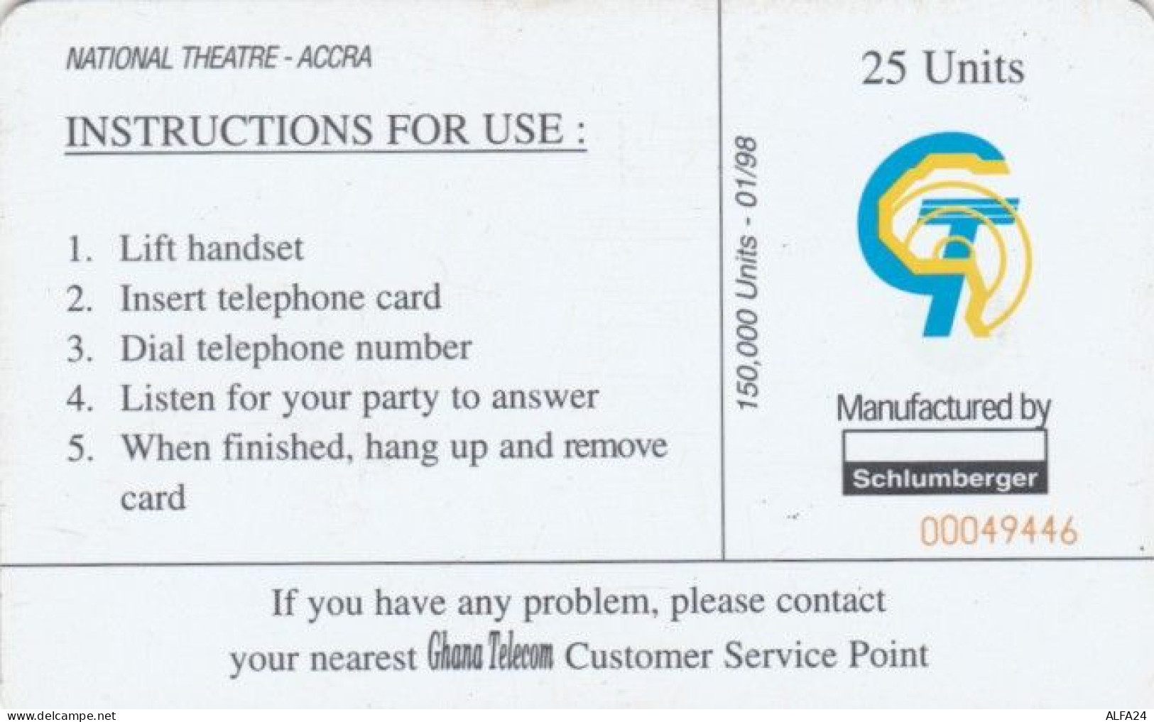 PHONE CARD GHANA (E62.3.8 - Ghana