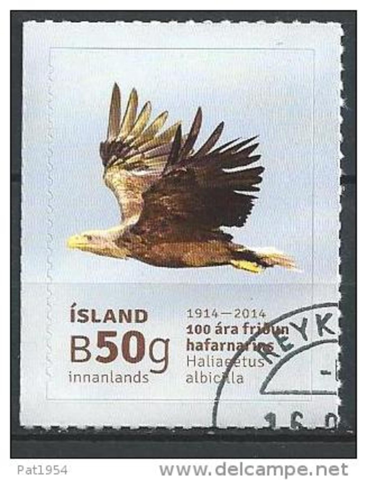 Islande 2014, N°1343 Oblitéré. Oiseau, Aigle - Usati