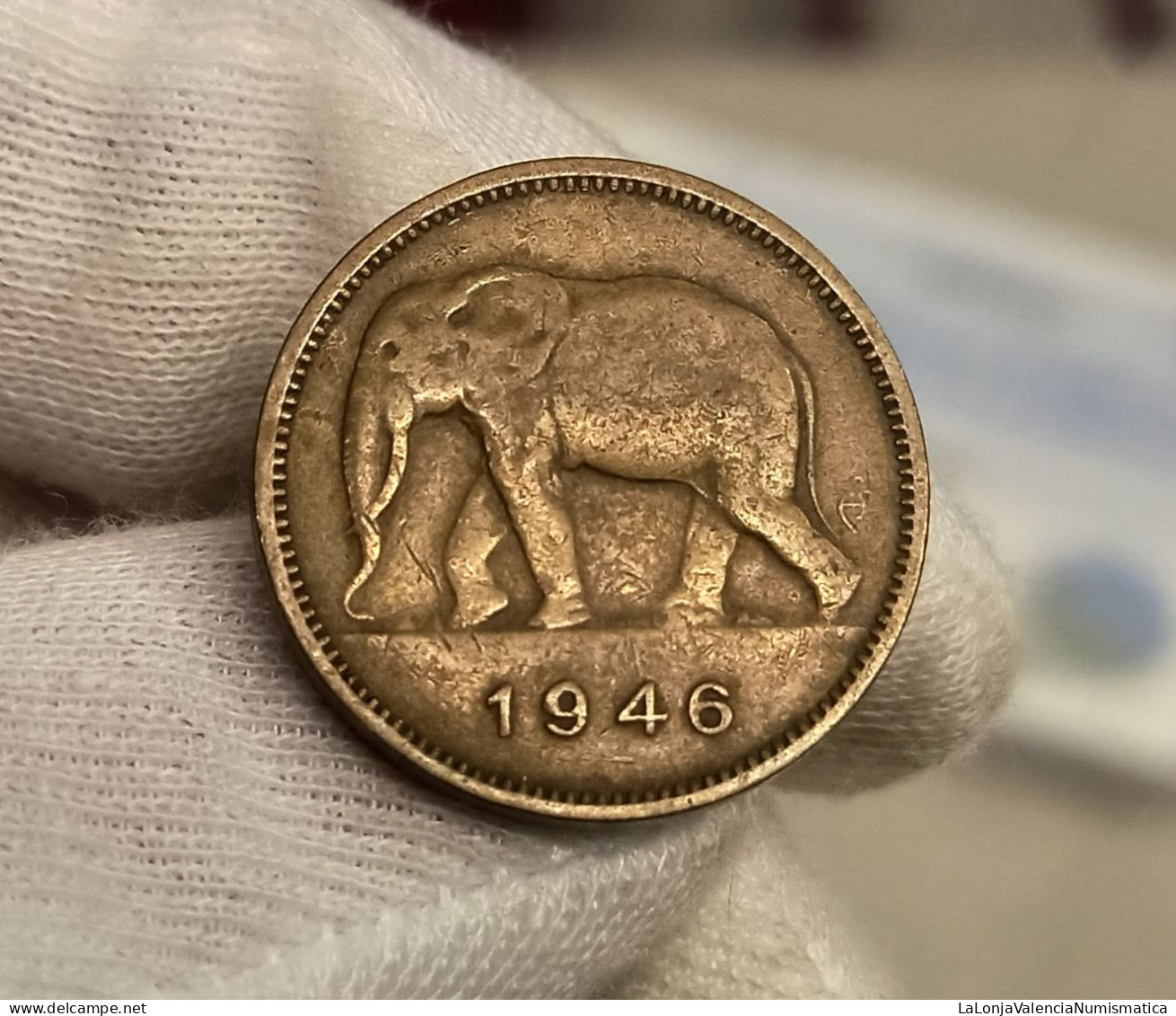 Congo Belga Leopold III - 2 Francs 1946 Km 28 - 1934-1945: Leopold III.