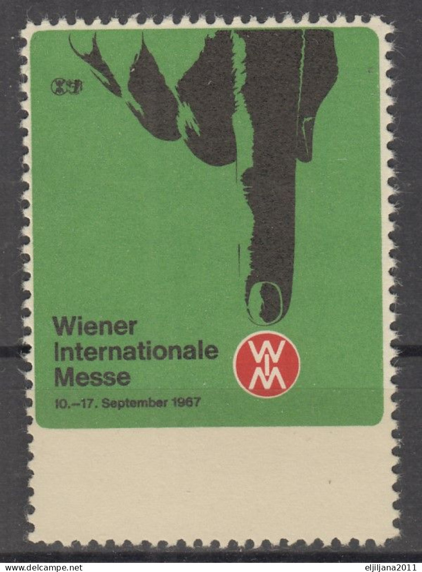 Austria / Österreich 1967 ⁕ Wiener Internationale Messe WIM ⁕ 1v MNH Cinderella Vignette Reklamemarke - Erinnophilie
