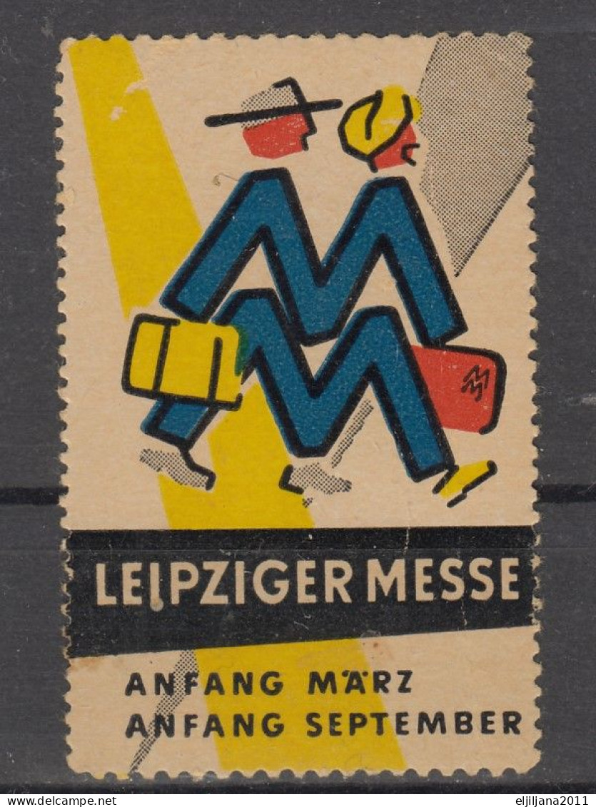 GERMANY 1960 ⁕ LEIPZIGER MESSE / Anfang März September ⁕ 1v MNH Cinderella Vignette Reklamemarke - Erinnophilie