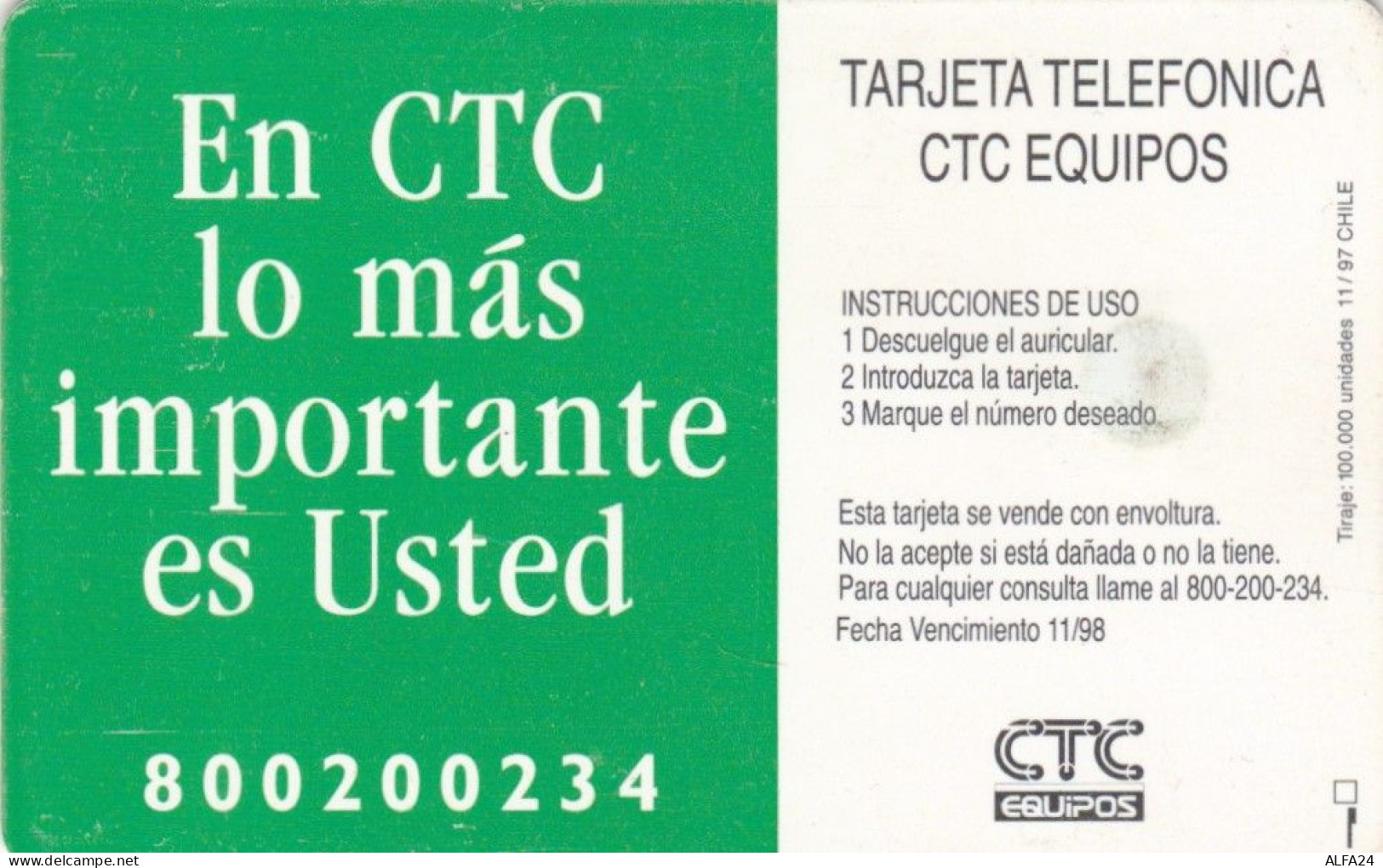 PHONE CARD CILE (E64.14.6 - Chile