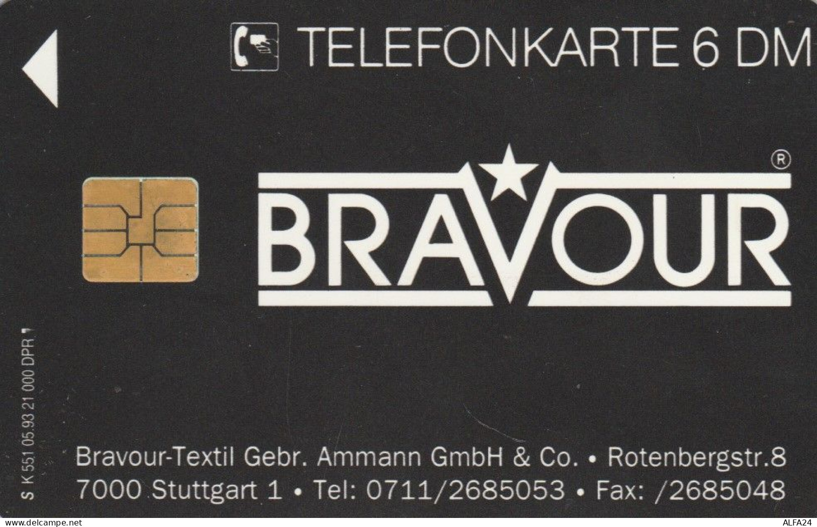 PHONE CARD GERMANIA K 551 05.93 TIR.21000 (E64.5.7 - K-Series : Série Clients