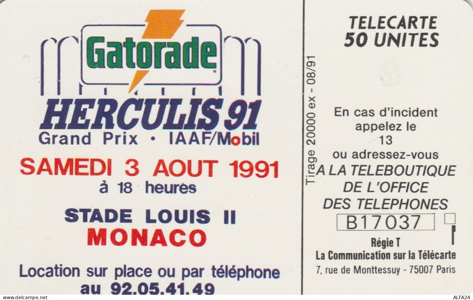 PHONE CARD MONACO  (E64.12.7 - Mónaco