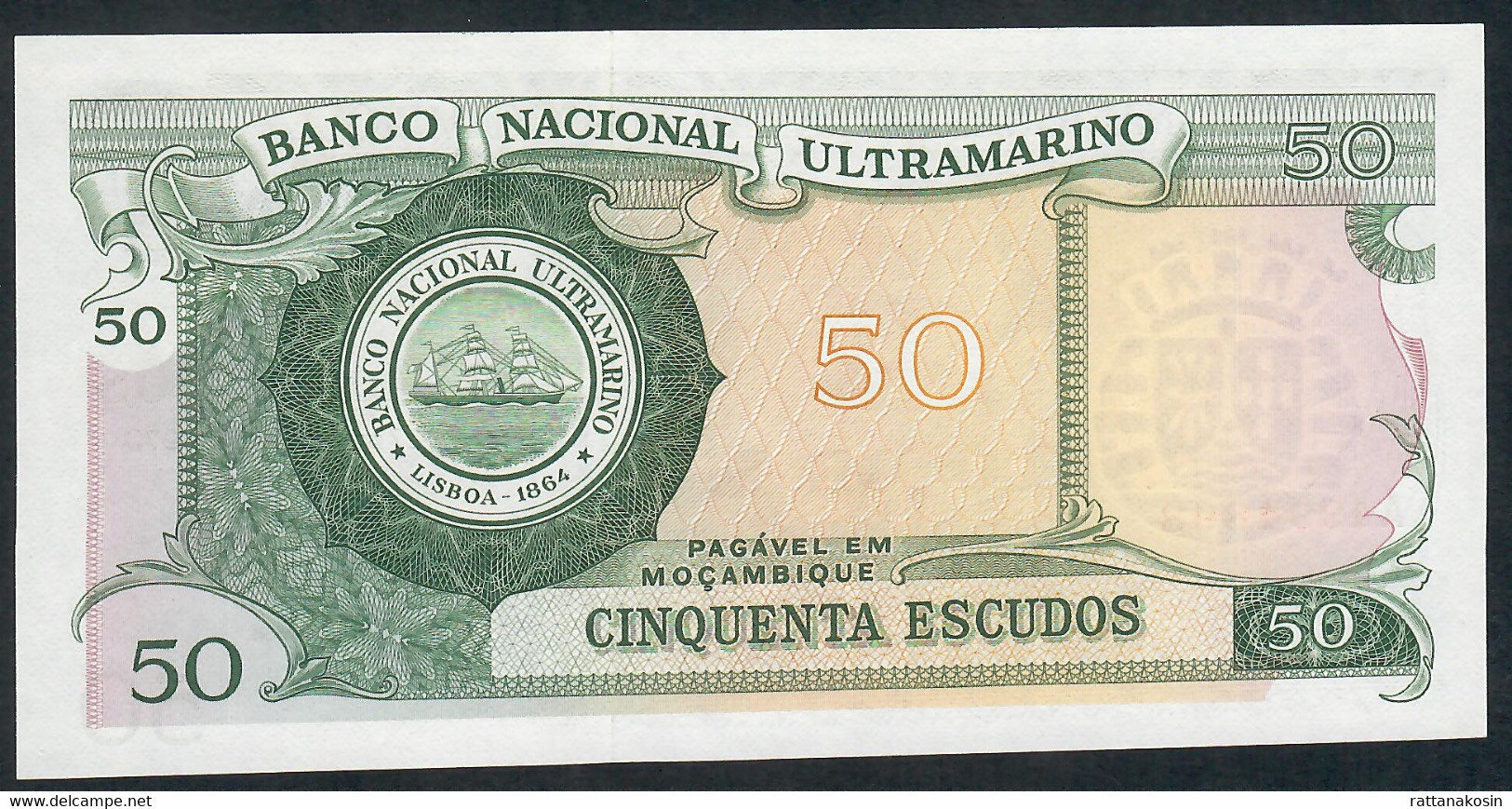 MOZAMBIQUE P116  50  ESCUDOS     (1976)   UNC. - Mozambique