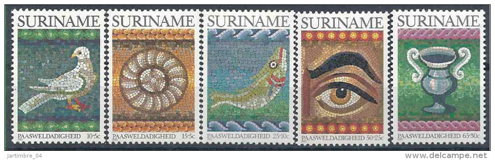 1983 SURINAM 890-94** Mosaïques - Suriname