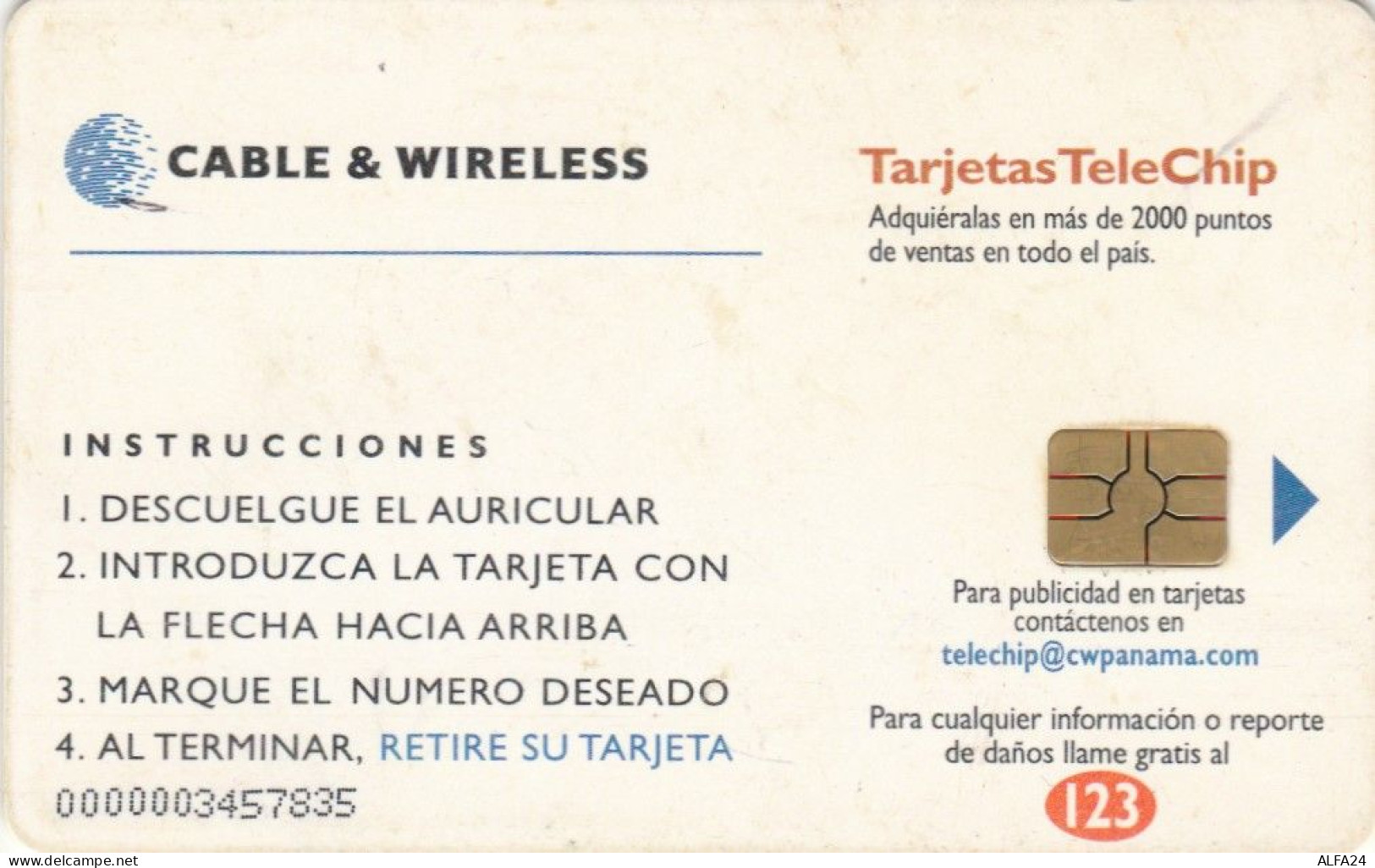 PHONE CARD PANAMA (E65.1.6 - Panamá