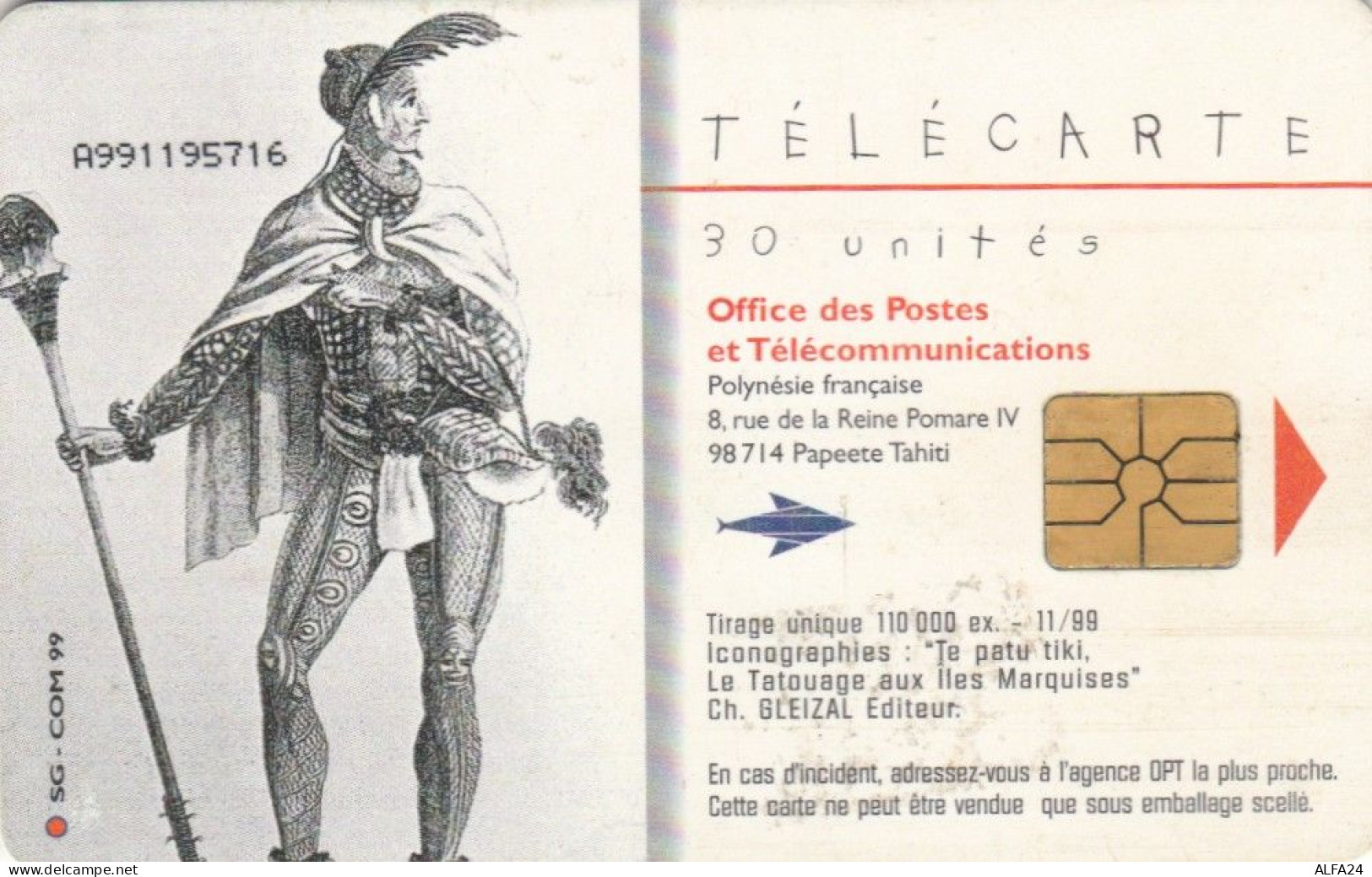 PHONE CARD POLINESIA FRANCESE (E65.4.6 - Frans-Polynesië