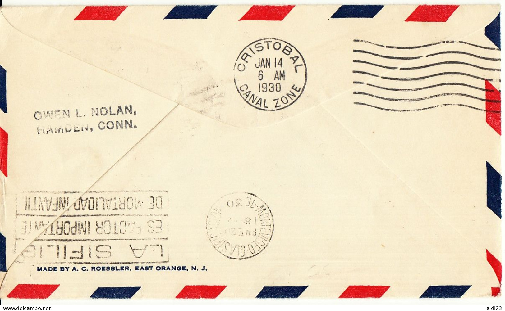 Beautiful Air Mail Cover Uruguay World Cup 1930 With Cancellation "CONGREGARA". Very Rare. - 1930 – Uruguay