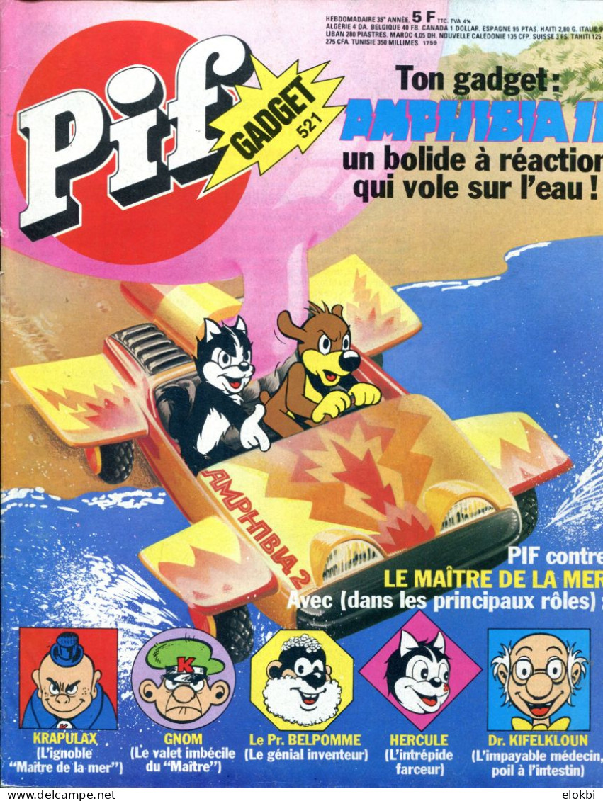 Pif Gadget N°521 - Capitaine Apache "La Squaw De Papier" - Pif Gadget