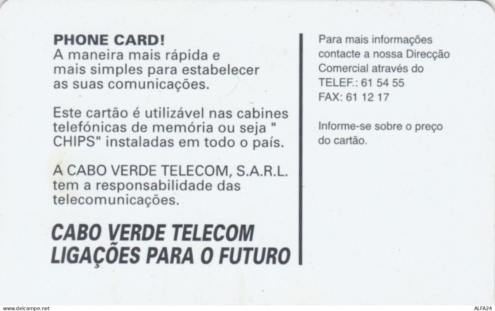 PHONE CARD CABO VERDE (E66.8.2 - Cap Vert