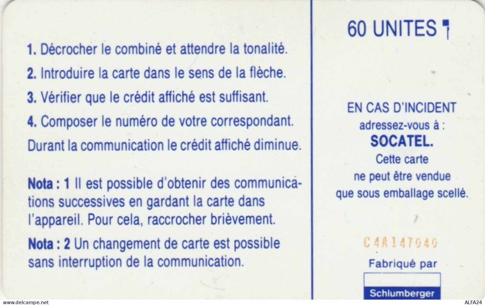 PHONE CARD CENTROAFRICA (E66.16.2 - Repubblica Centroafricana