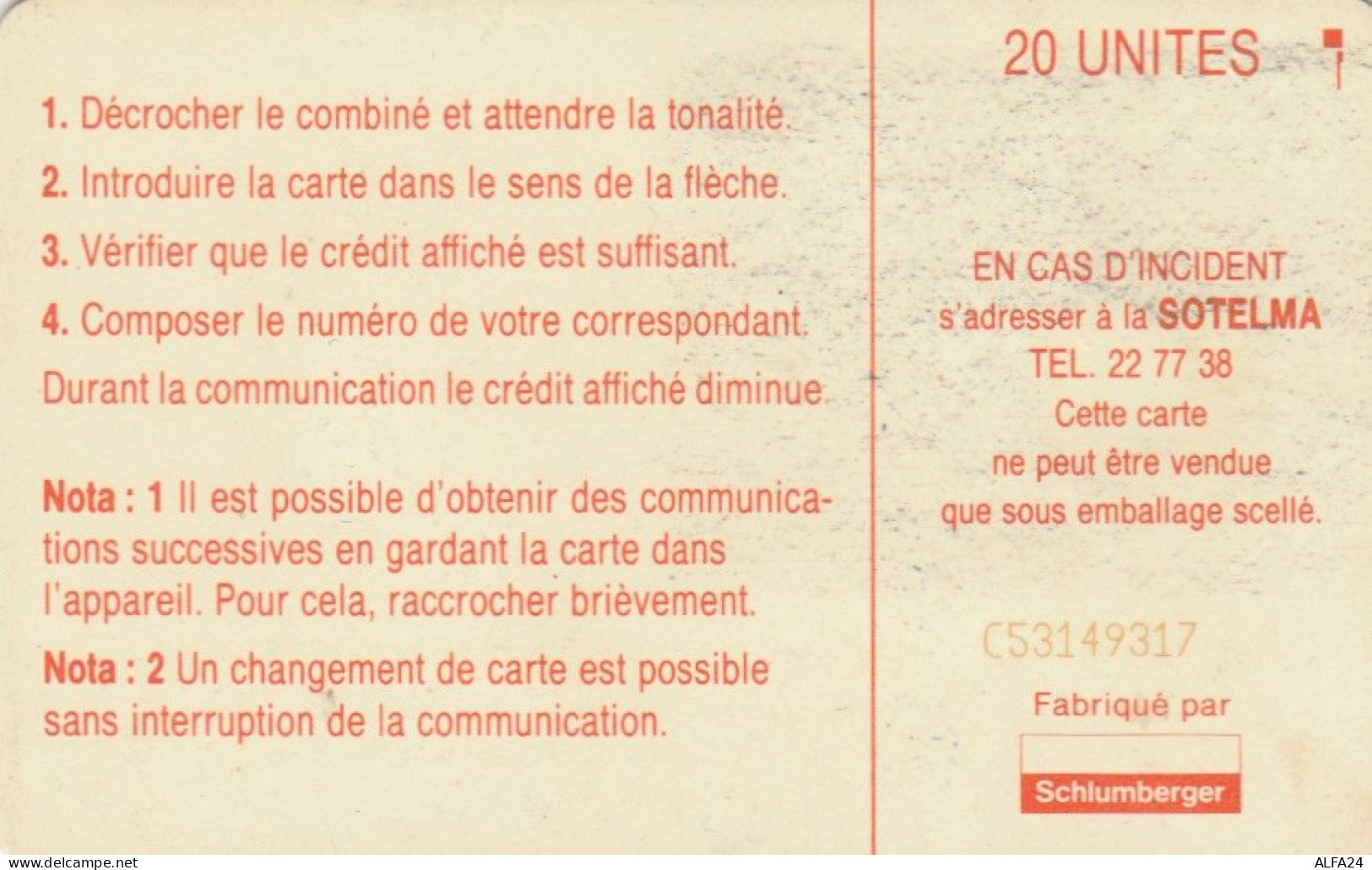 PHONE CARD MALI (E66.4.6 - Mali