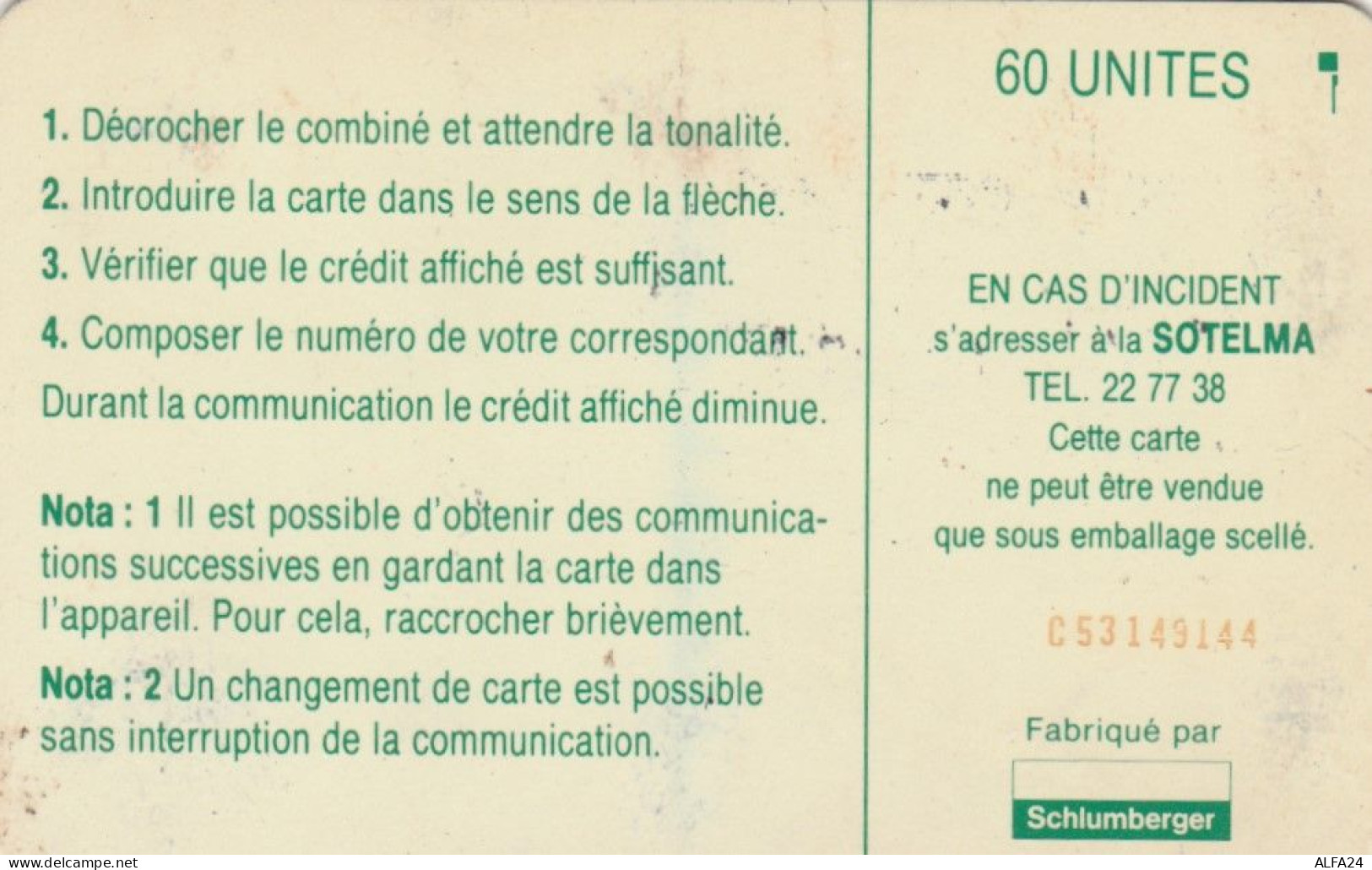 PHONE CARD MALI (E66.18.8 - Malí