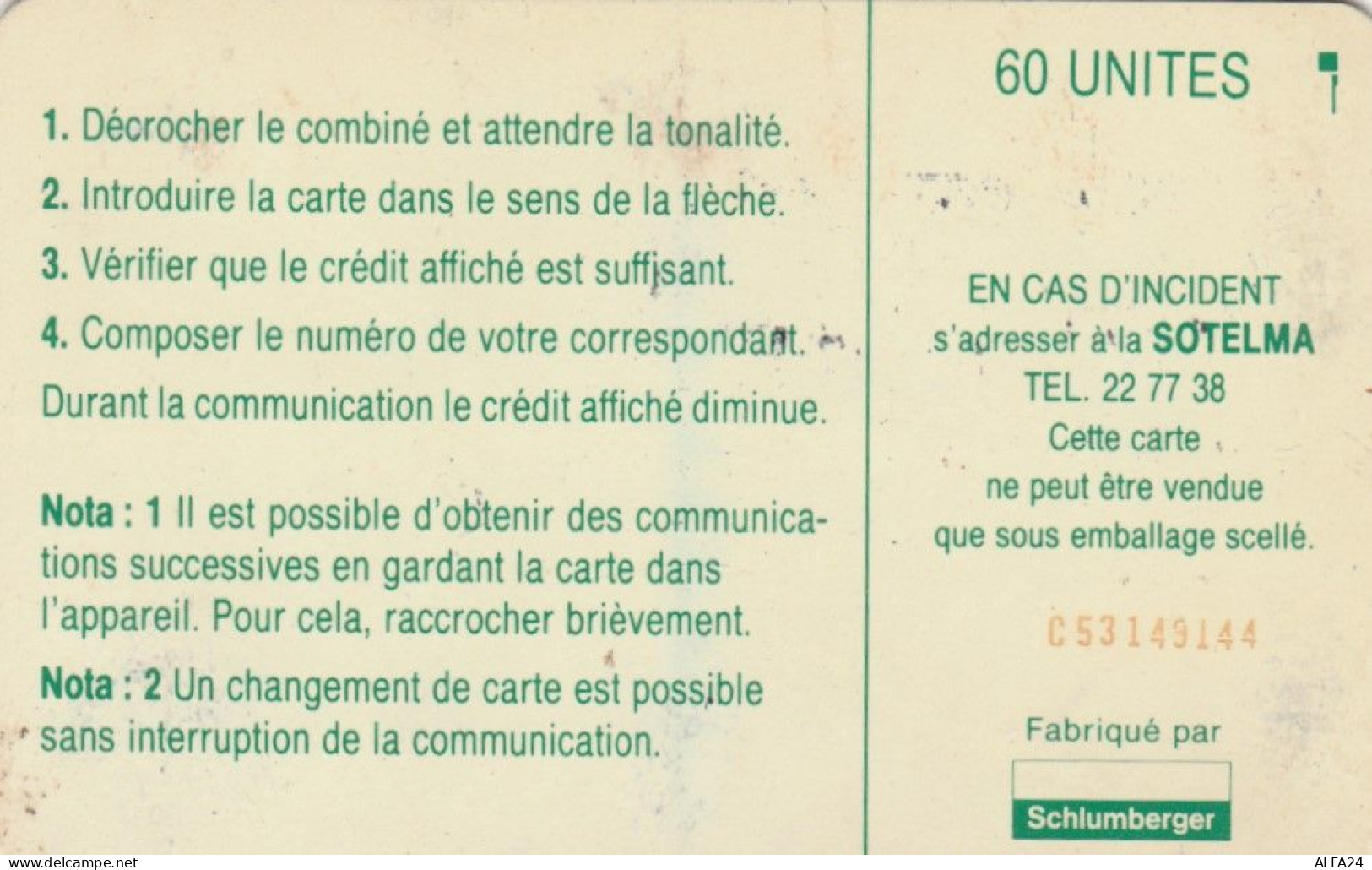 PHONE CARD MALI (E66.18.8 - Mali