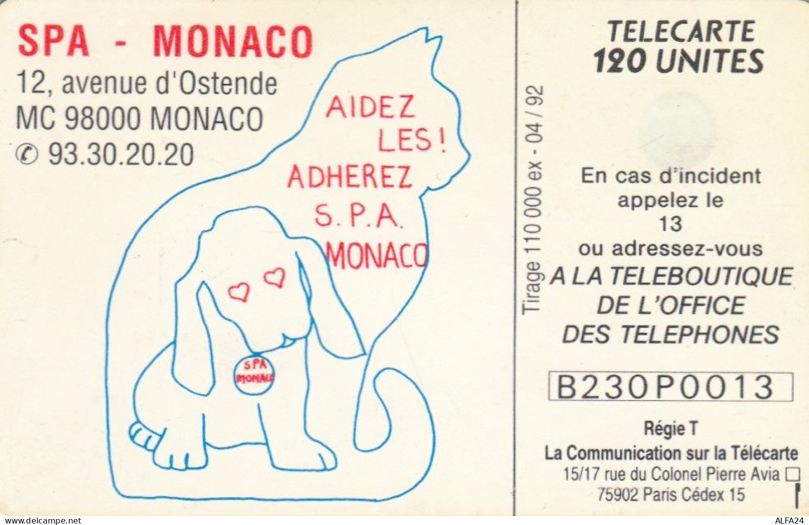 PHONE CARD MONACO (E66.17.7 - Mónaco