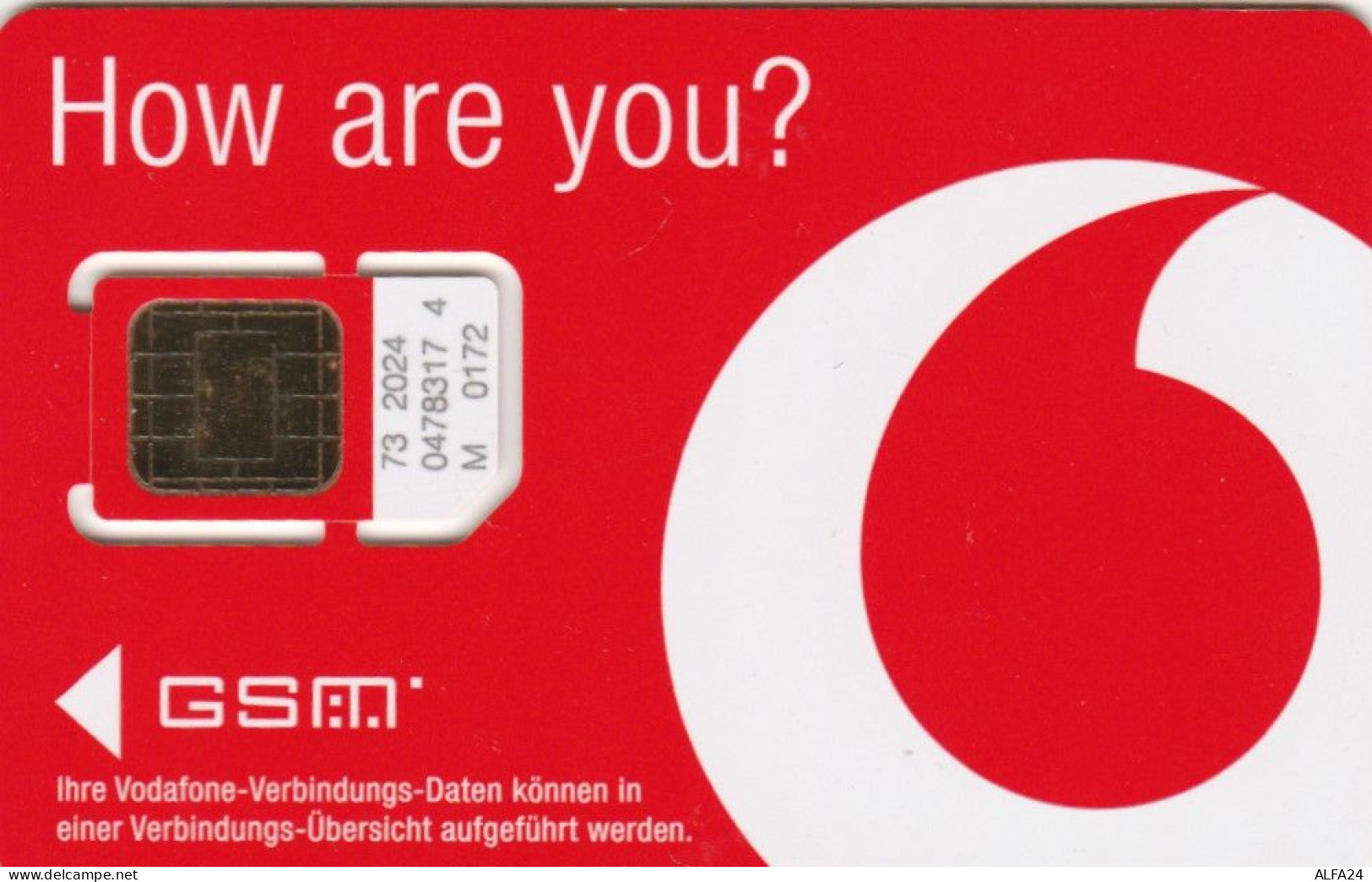 SIM CARD VODAFONE-GERMANIA (E66.2.2 - [2] Móviles Tarjetas Prepagadas & Recargos