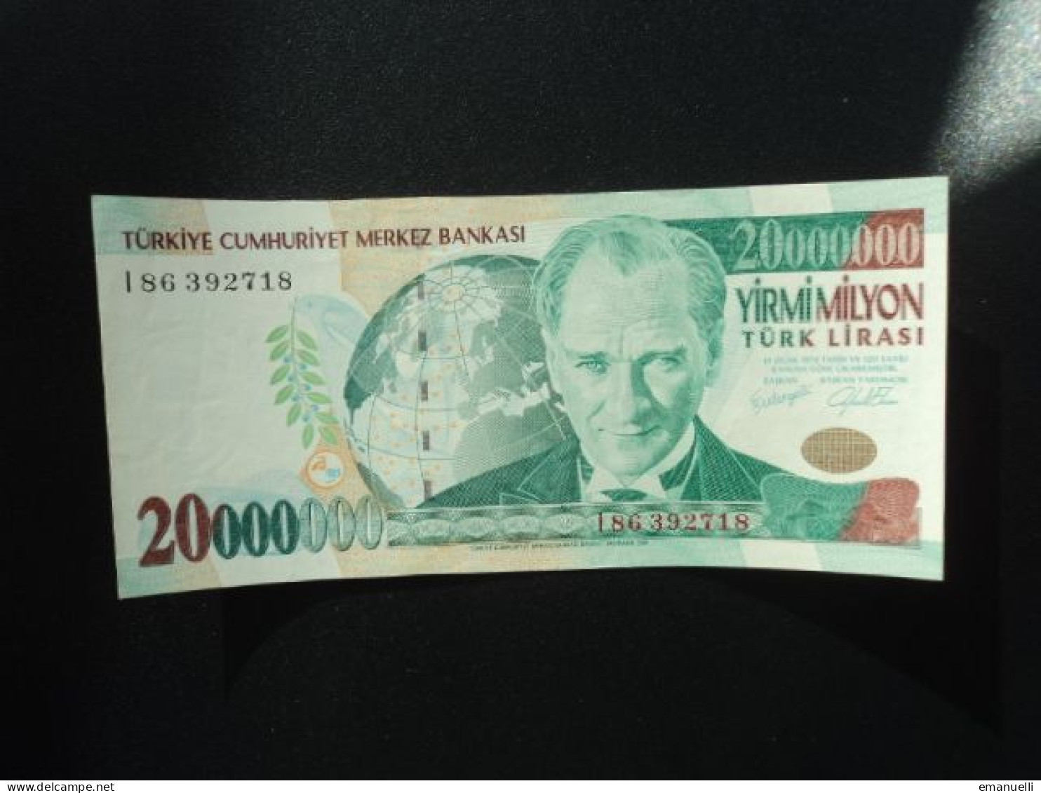 RÉPUBLIQUE DE TURQUIE * : 20 000 000 LIRA   L.1970 (2000)  P 215     SUP à SUP+ - Türkei