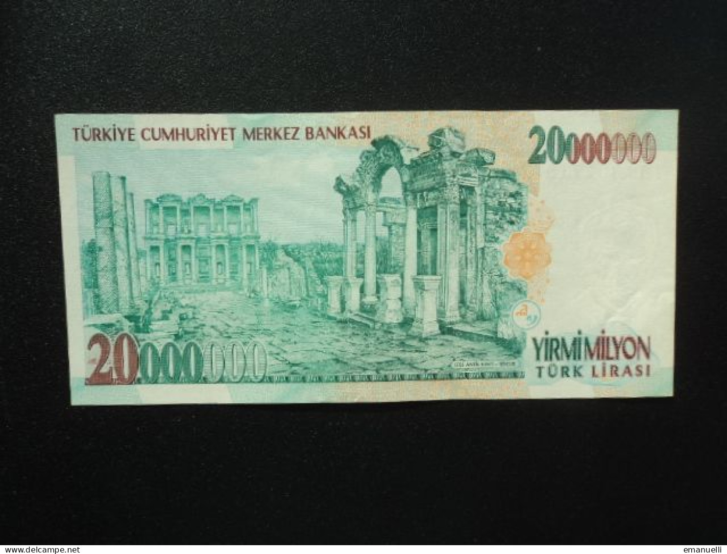 RÉPUBLIQUE DE TURQUIE * : 20 000 000 LIRA   L.1970 (2000)  P 215     SUP à SUP+ - Turquie