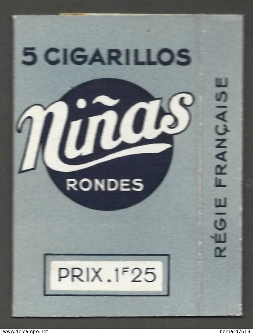 Etui Cigarette - Tabac  - 5 Cigarillos  Ninas Rondes - Prix 1 F25 - Regie Francaise - Zigarettenetuis (leer)