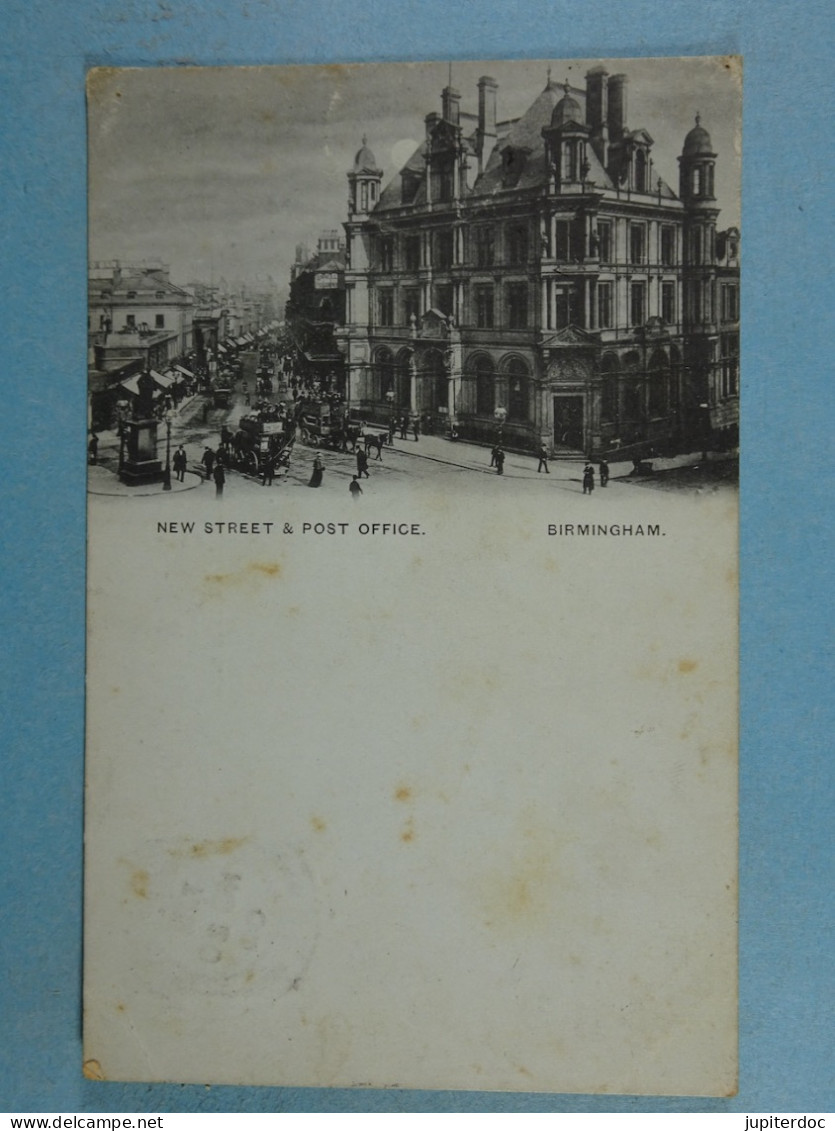 Birmingham (bleu à La Lune) New Street And Post Office - Birmingham