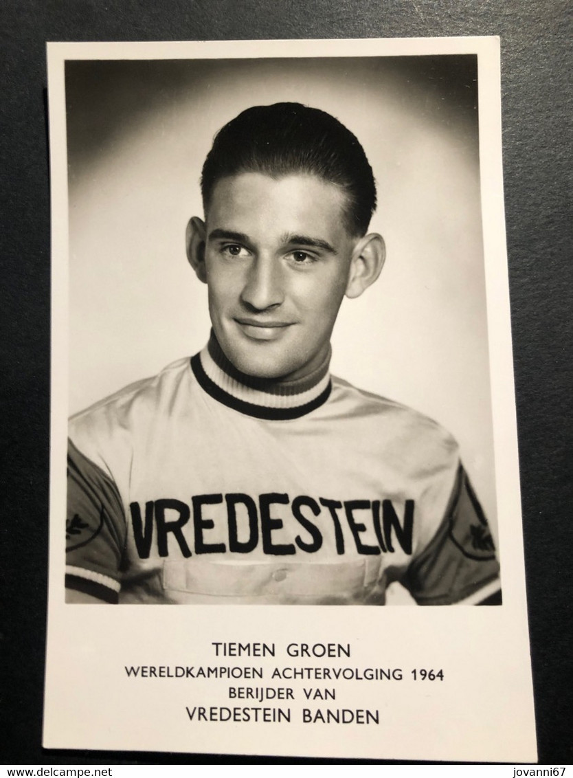 Tiemen Groen - Vredestein - Carte / Card - Cyclisme- Ciclismo - Wielrennen - Cyclisme