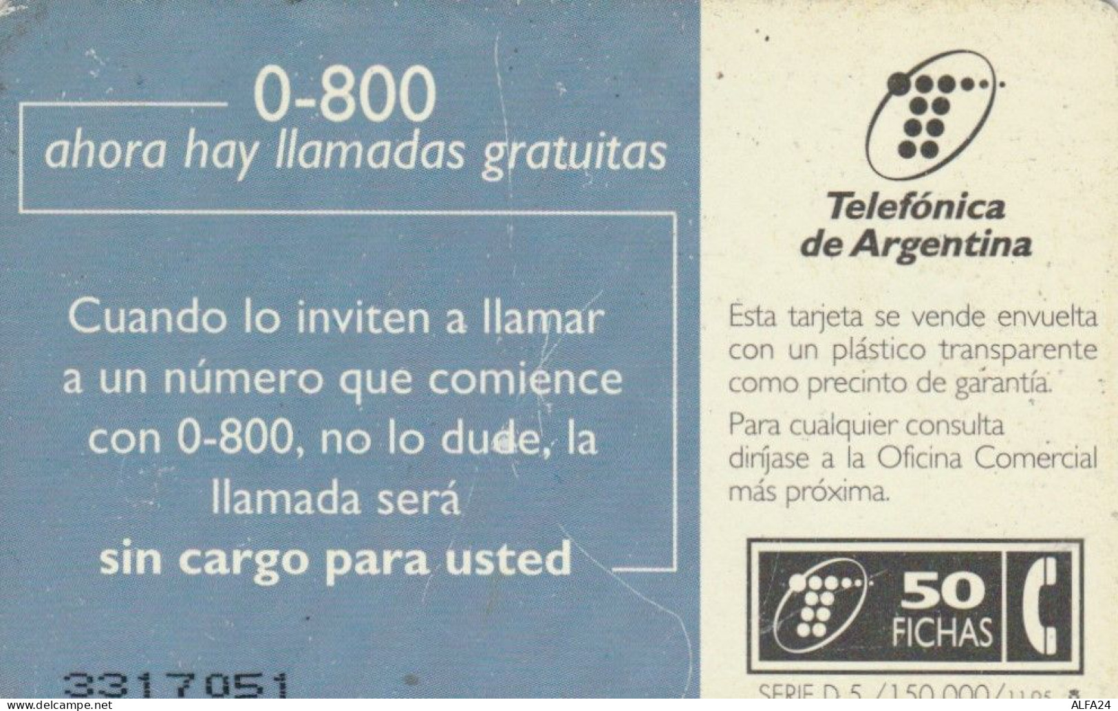 PHONE CARD ARGENTINA (E67.37.2 - Argentinië