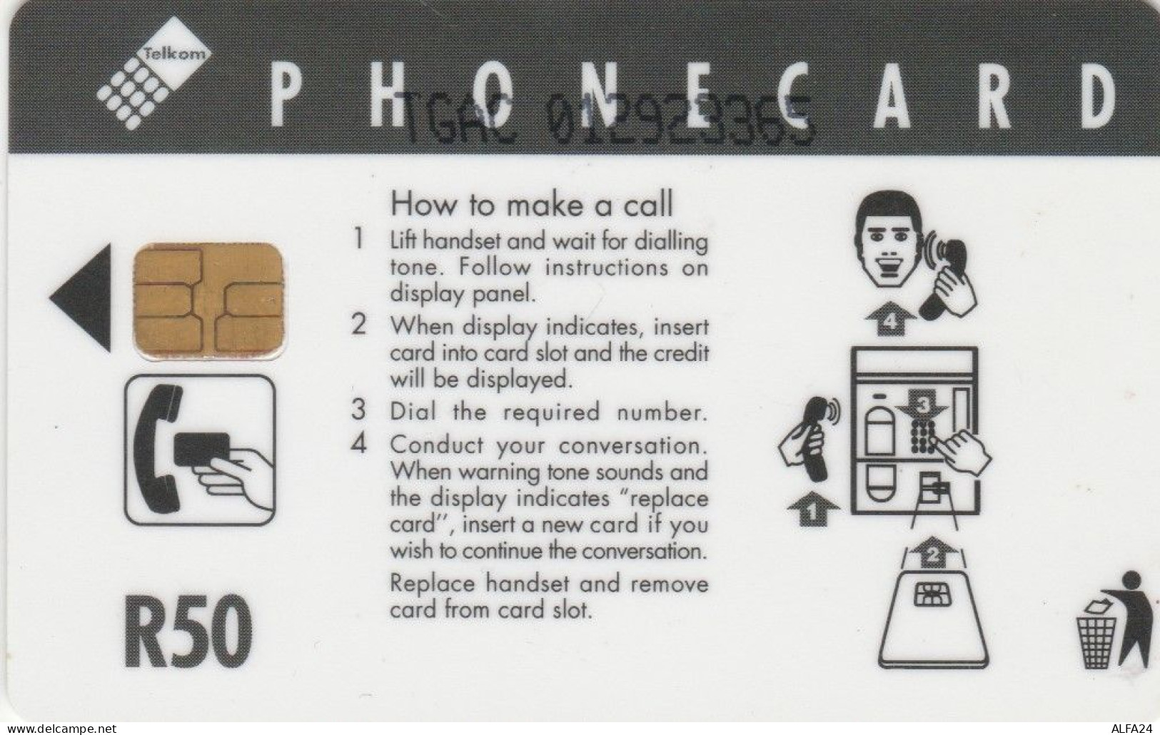 PHONE CARD SUDAFRICA (E67.19.6 - Sudafrica