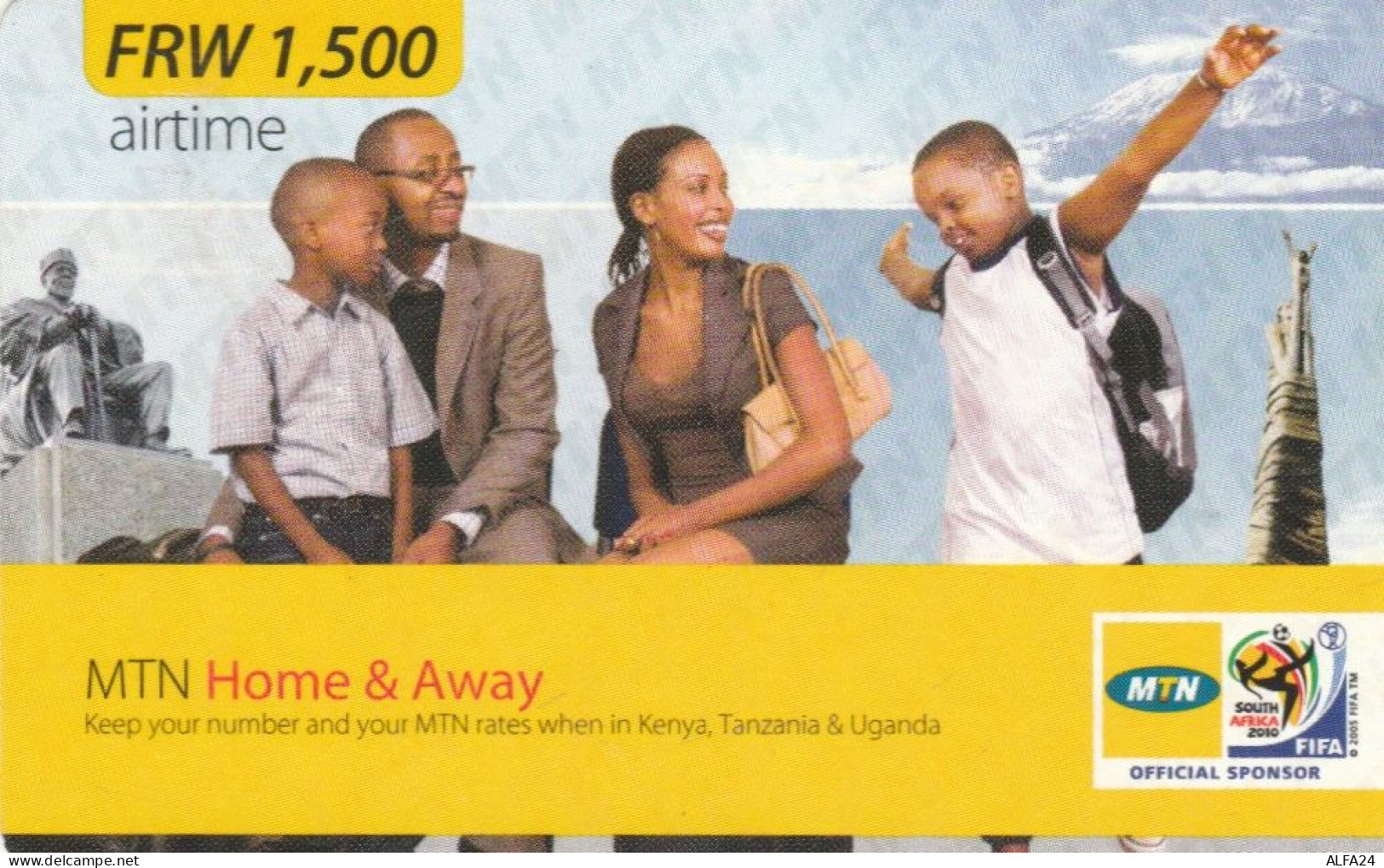 PREPAID PHONE CARD RWANDA (E67.44.4 - Ruanda