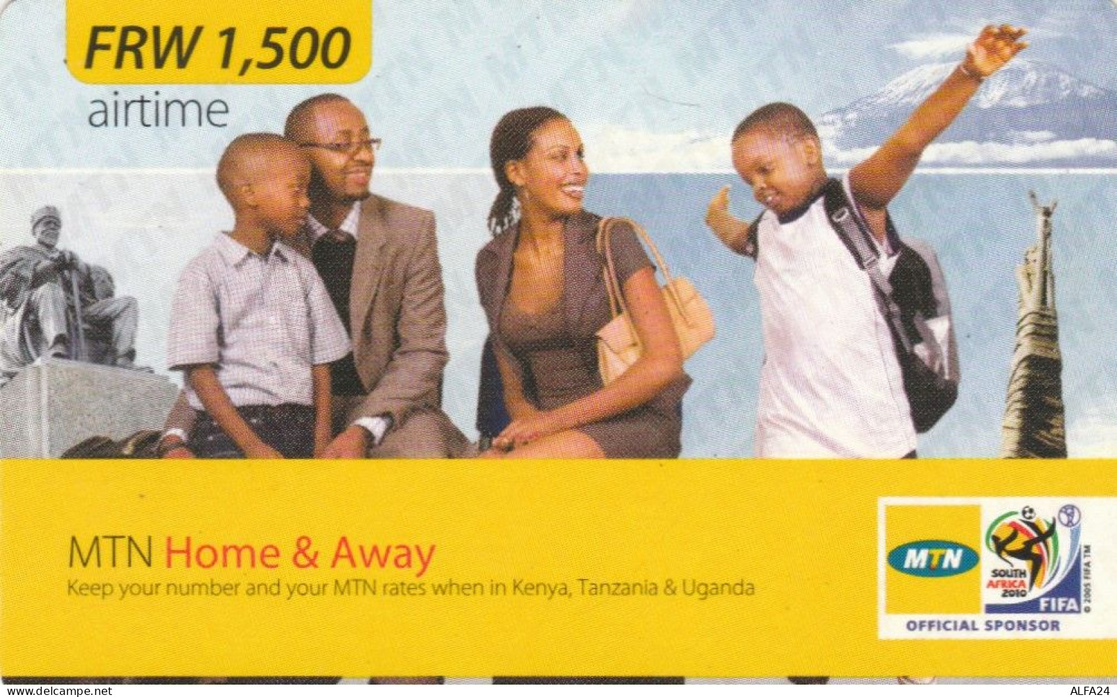 PREPAID PHONE CARD RWANDA (E67.47.8 - Ruanda