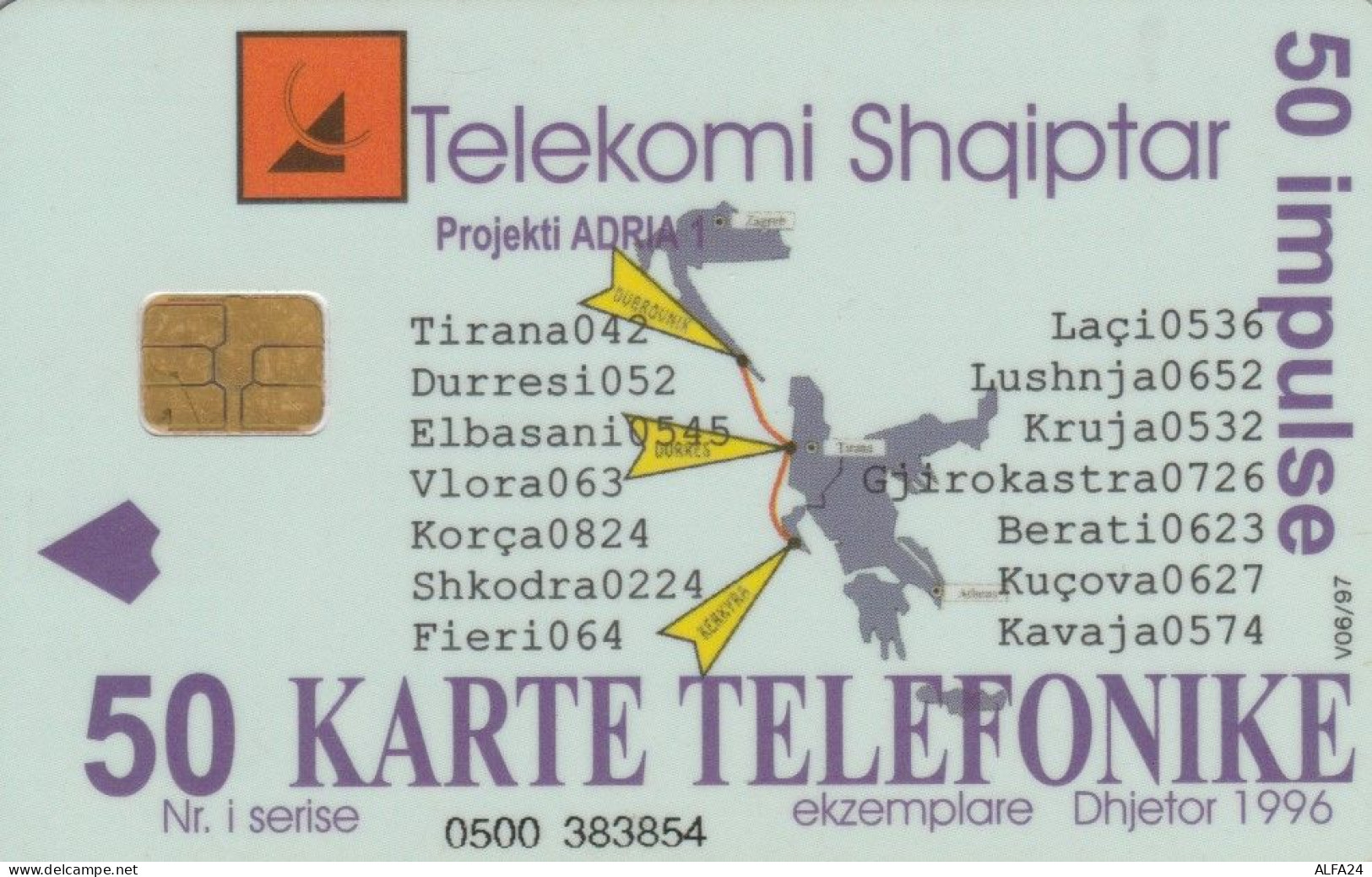 PHONE CARD ALBANIA  (E68.19.7 - Albania