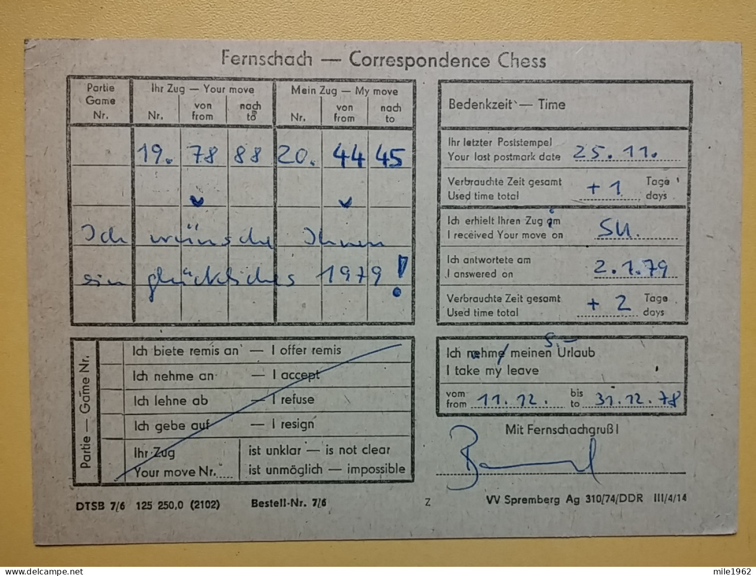 KOV 487-26 - Correspondence Chess Fernschach Postcard, PIRNA COPITZ - BELGRADE, Schach Chess Ajedrez échecs - Schach