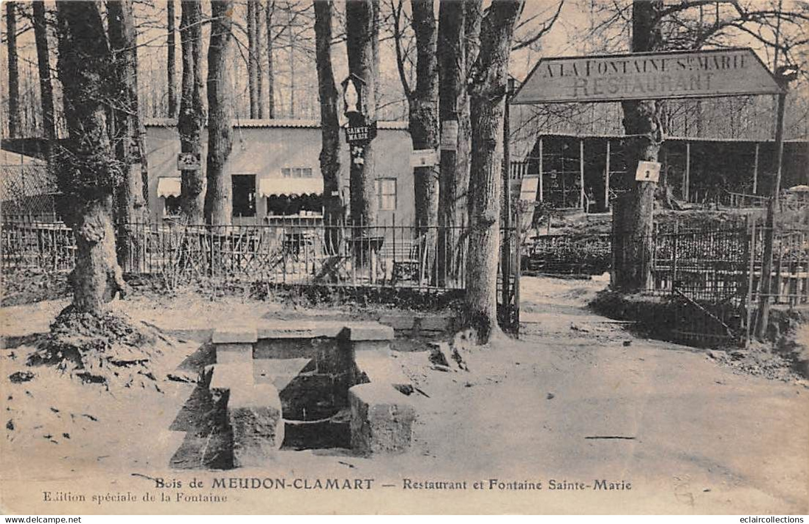 Meudon         92           Forêt. Restaurant Et  Fontaine Sainte Marie.  (voir Scan) - Meudon