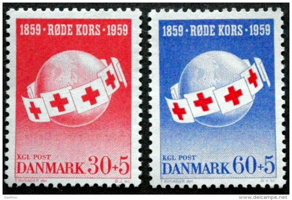 Denmark 1959  Minr.375-76 MNH (** ) Rotes Kreus  ( Lot  A 234 ) - Nuovi