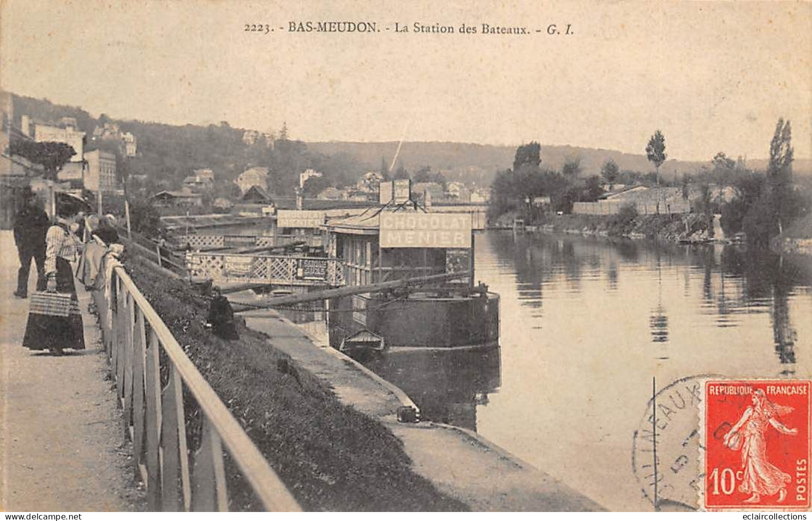 Meudon         92         La Station Des Bâteaux . Péniches       (voir Scan) - Meudon