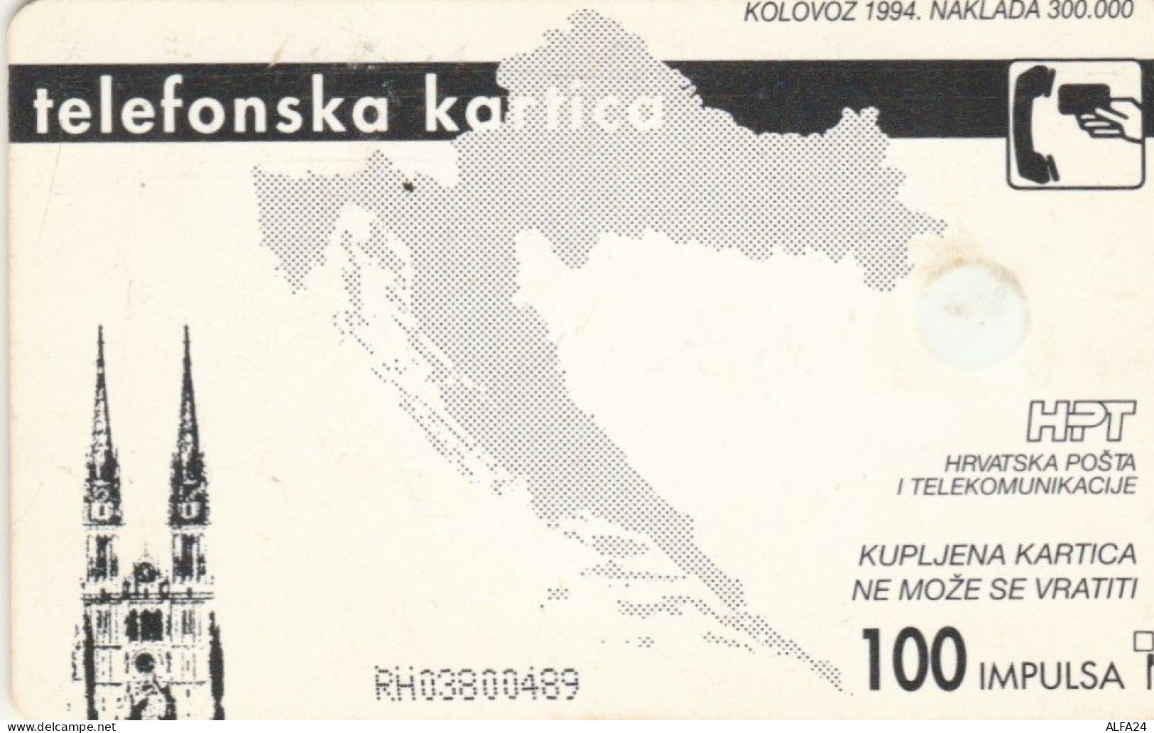 PHONE CARD CROAZIA PAPA (E69.14.6 - Croatie