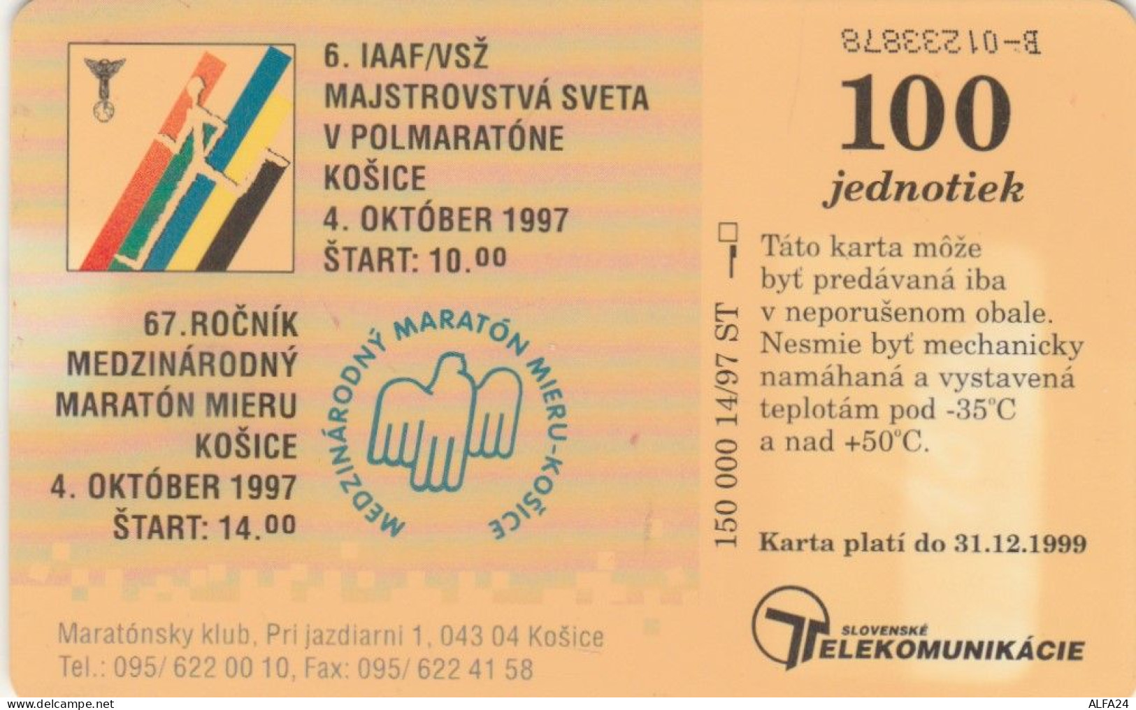 PHONE CARD SLOVACCHIA (E69.13.6 - Slovakia