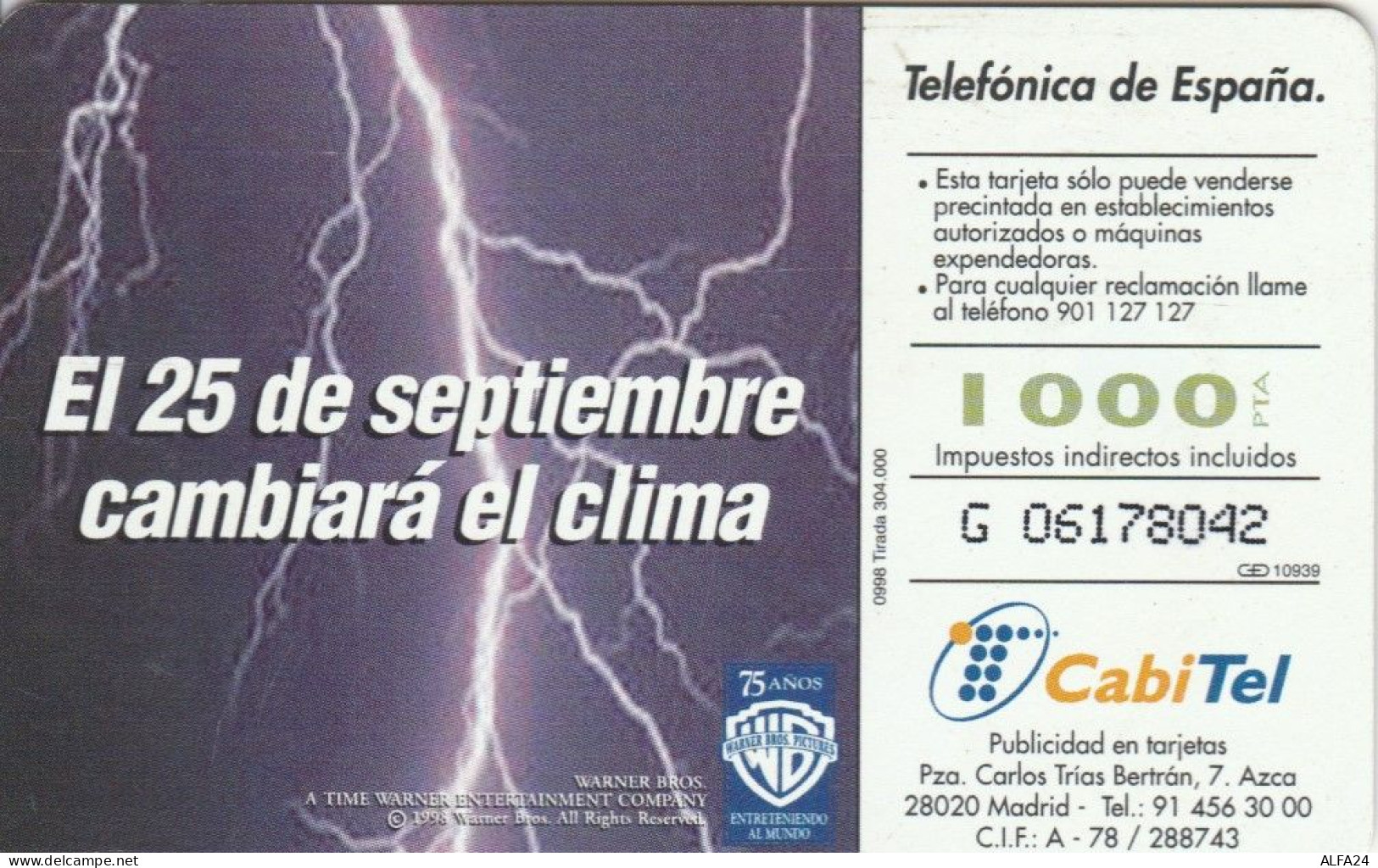 PHONE CARD SPAGNA (E69.13.1 - Commemorative Advertisment