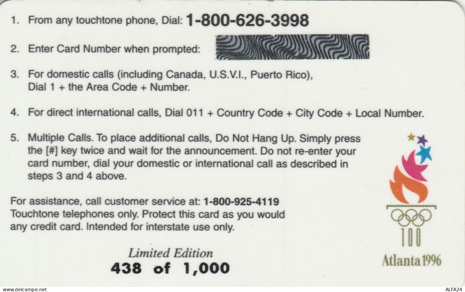 PREPAID PHONE CARD STATI UNITI SPRINT TIR.1000 (E69.2.5 - Sprint