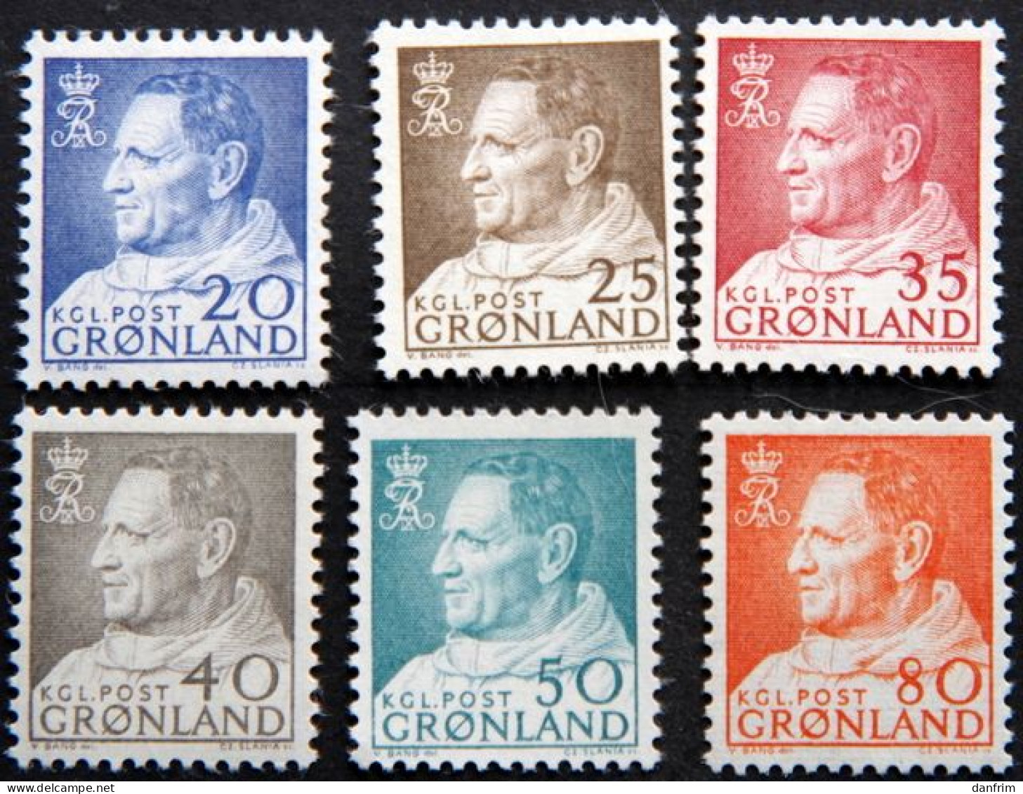 Greenland   1963-64 Frederik IX MiNr.52 - 57  MNH  (**) ( Lot F 2236 ) - Ongebruikt