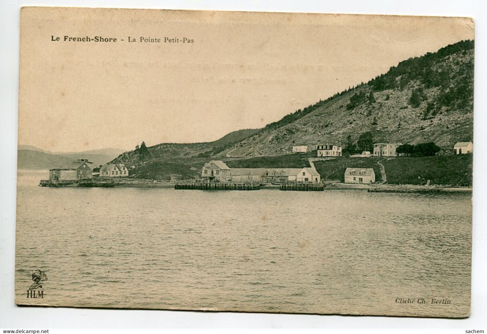 CANADA  Terre Neuve Le FRENCH SHORE Carte Rare La Pointe Petit Pas 1910 écrite Cliché Ch Bertin HLM   D19 2022 - Andere & Zonder Classificatie