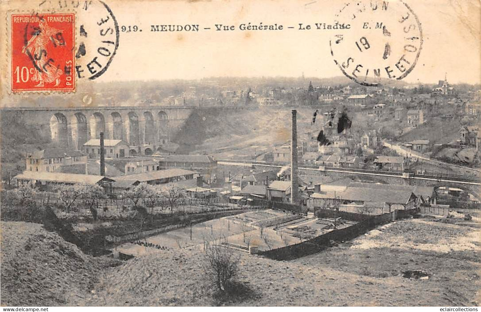 Meudon         92         Vue Générale. Viaduc Et Usine     N° 919      (voir Scan) - Meudon