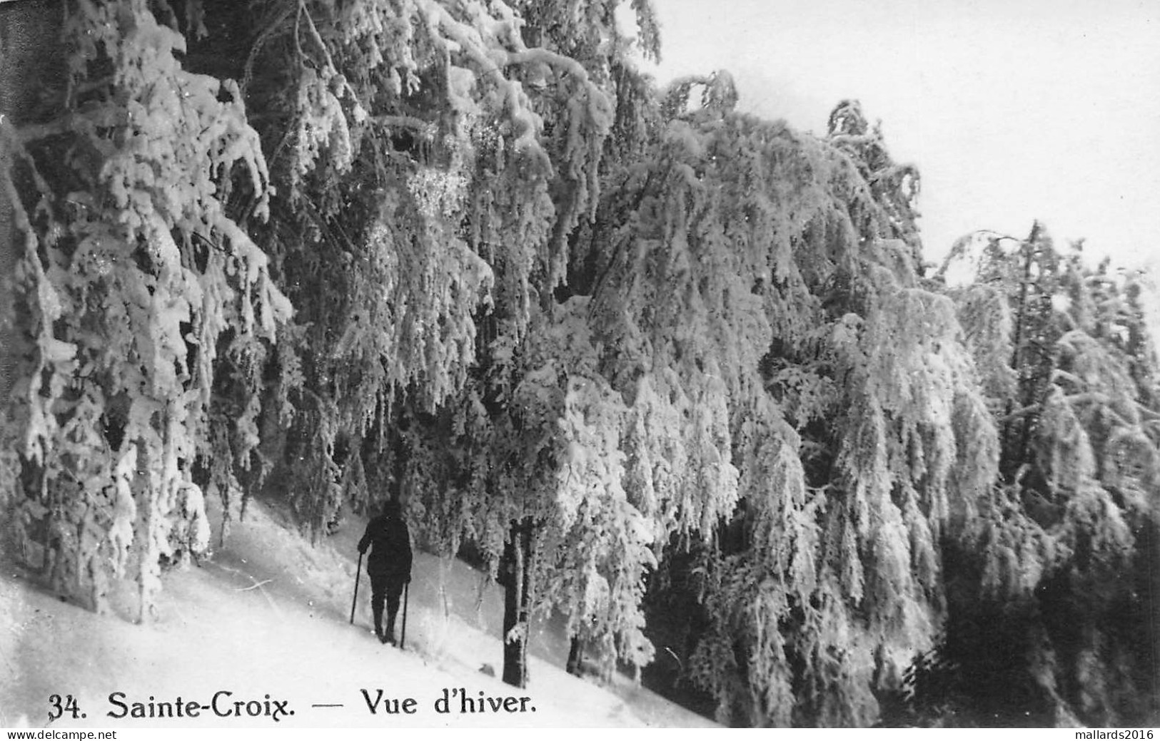 STE. CROIX - VUE D'HIVER ~  A VINTAGE POSTCARD #235926 - Sainte-Croix 