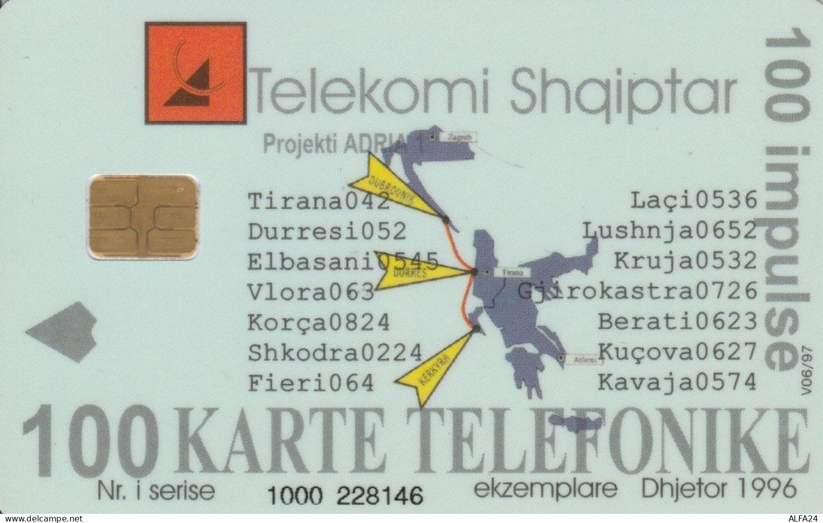 PHONE CARD ALBANIA (E70.18.7 - Albanie