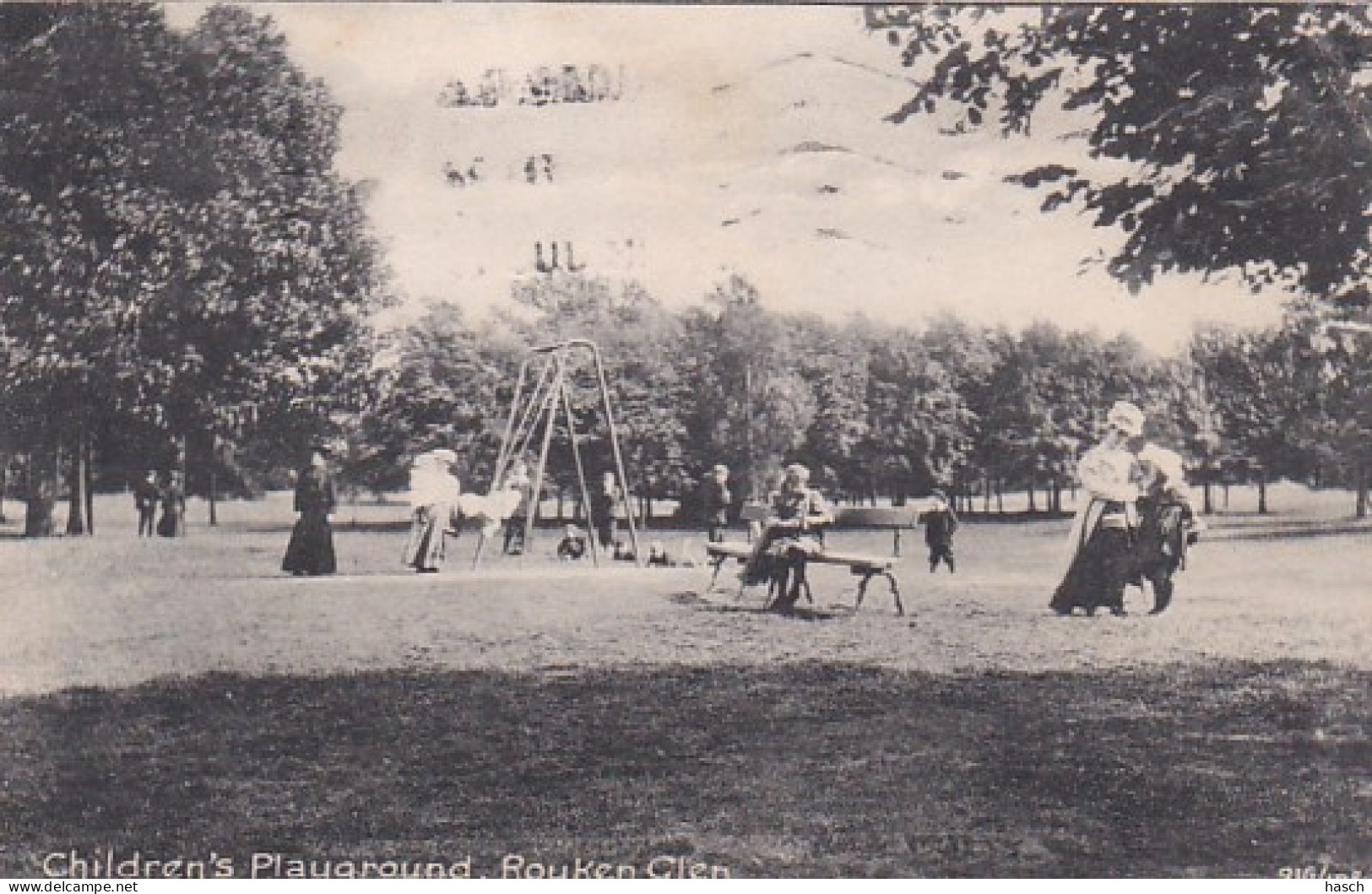 487467Rouken Glen, Children's Playground. 1920. (See Corners)  - Renfrewshire