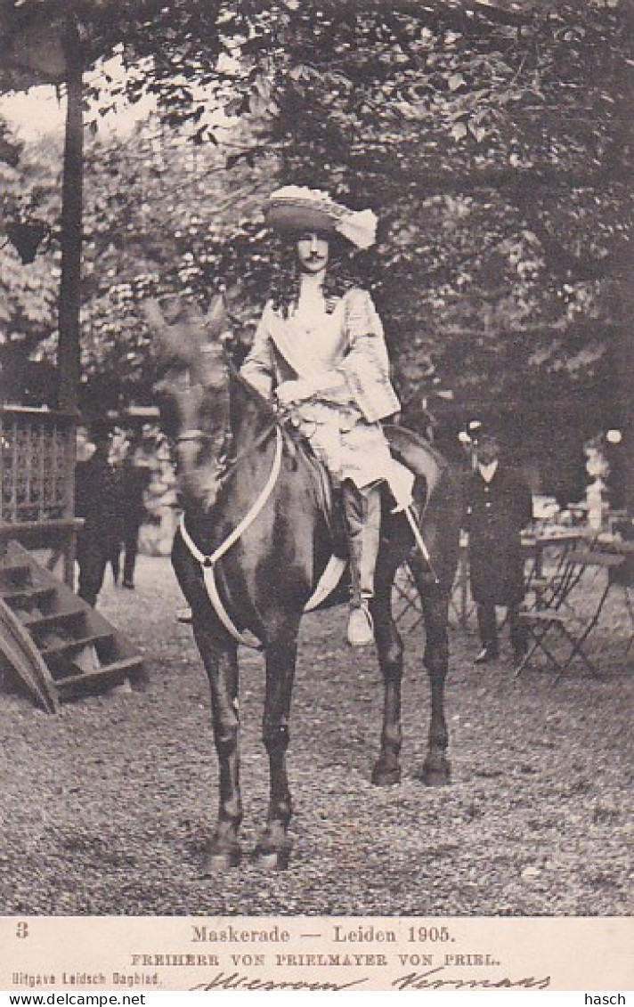 4874325Leiden, Maskerade 1905 Freiherr Von Prielmayer Von Priel. - Leiden