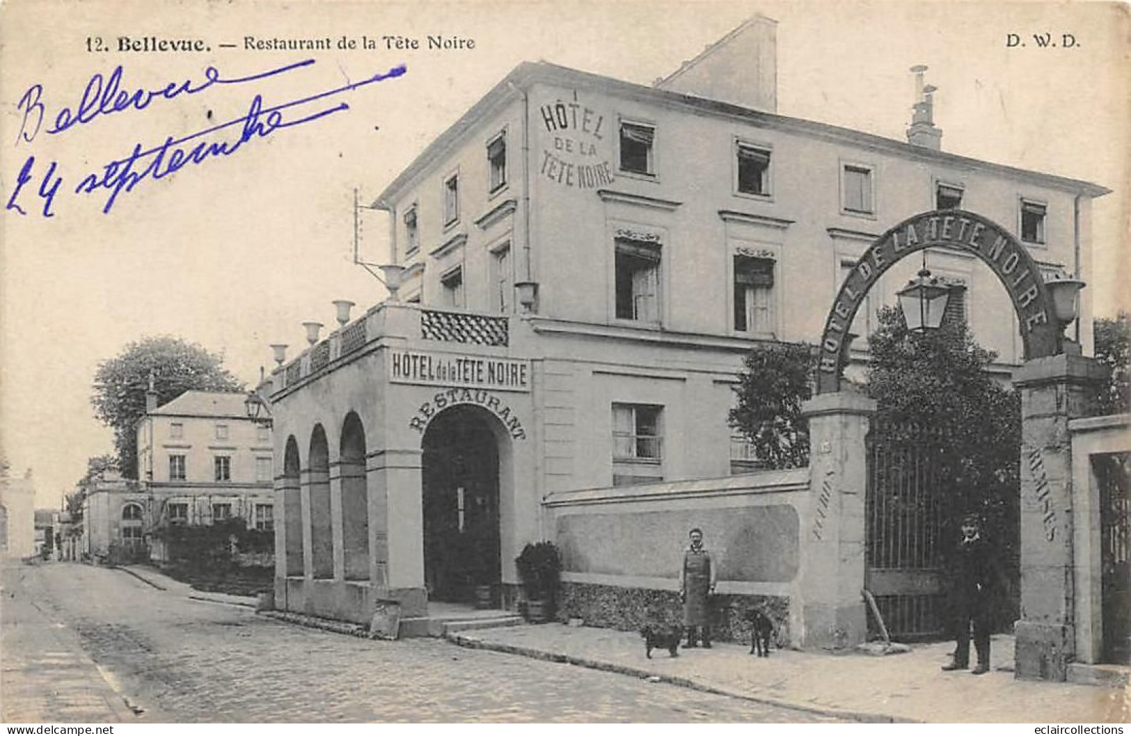 Meudon         92         Bellevue. Restaurant De La Tête Noire        N°12   (voir Scan) - Meudon